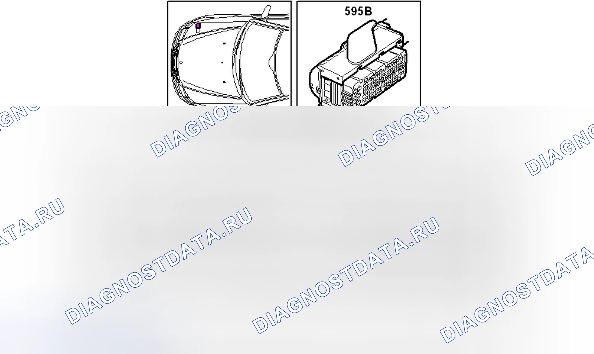 Рис. 307: EDC16 Модуль управления, 4-цил.дизель, разъем B (595B). Kia Optima II