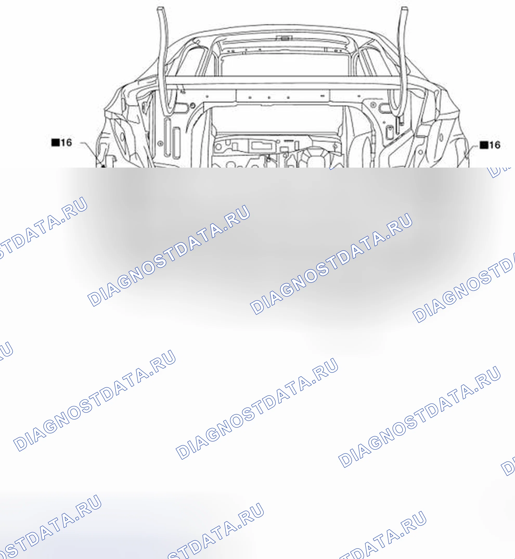 Рис. 225: Задняя панель. Nissan Sentra B17 рестайлинг
