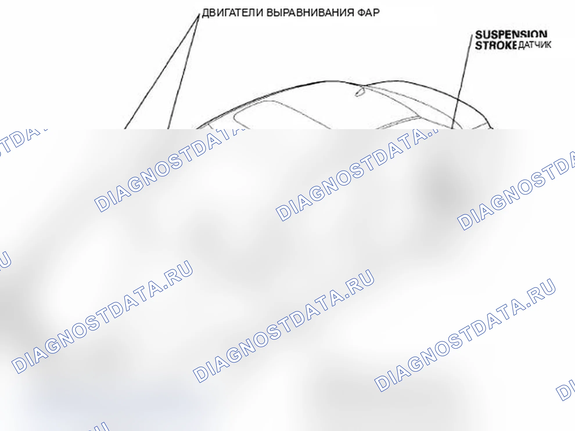 Рис. 1: Указатель расположения компонентов. Acura RL II рестайлинг