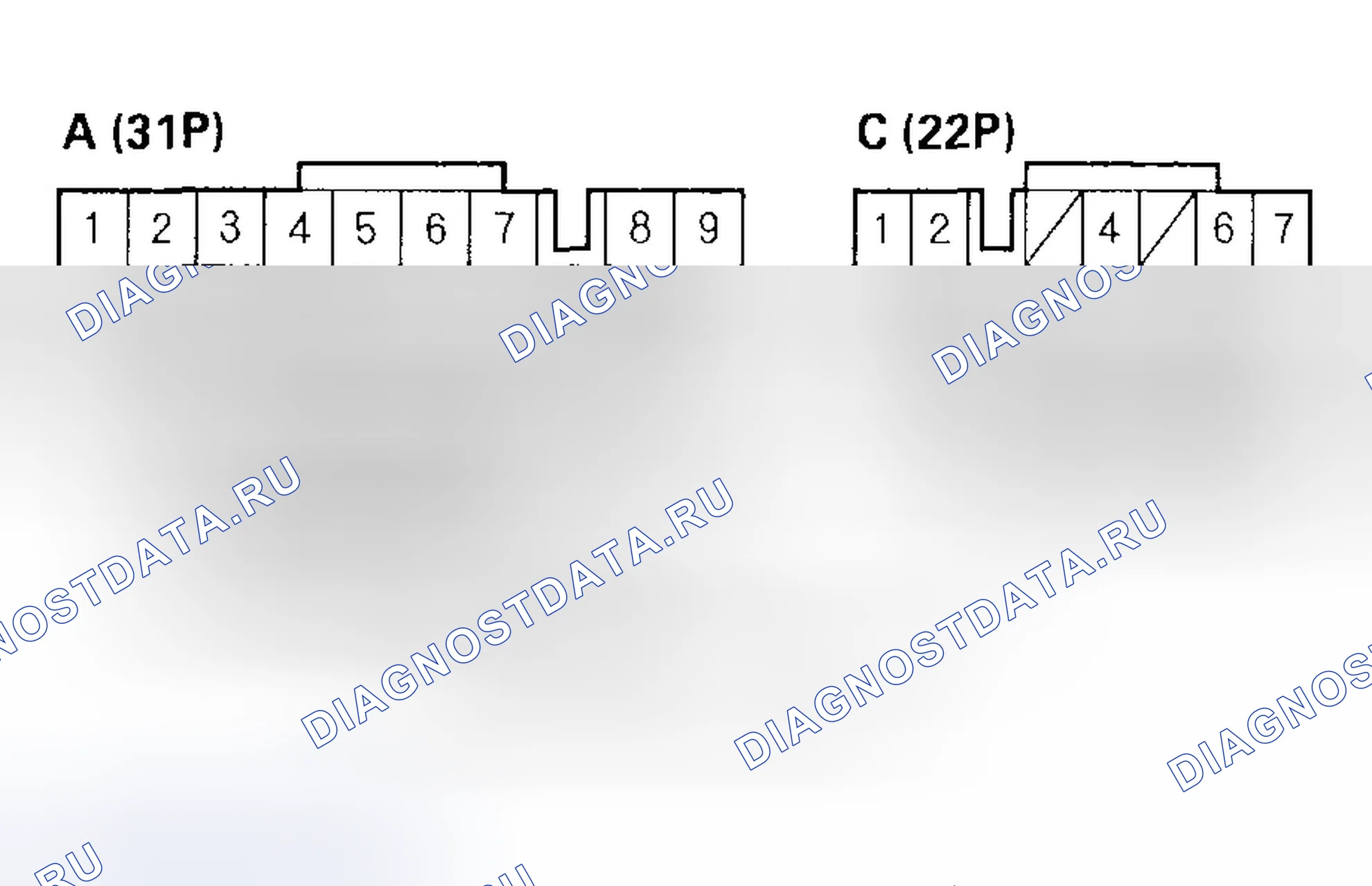 Рис. 209: расшифровка кода ошибки P1705: Короткое замыкание в цепи переключателя диапазона передачи (модели 2001-03). Honda Civic VII рестайлинг