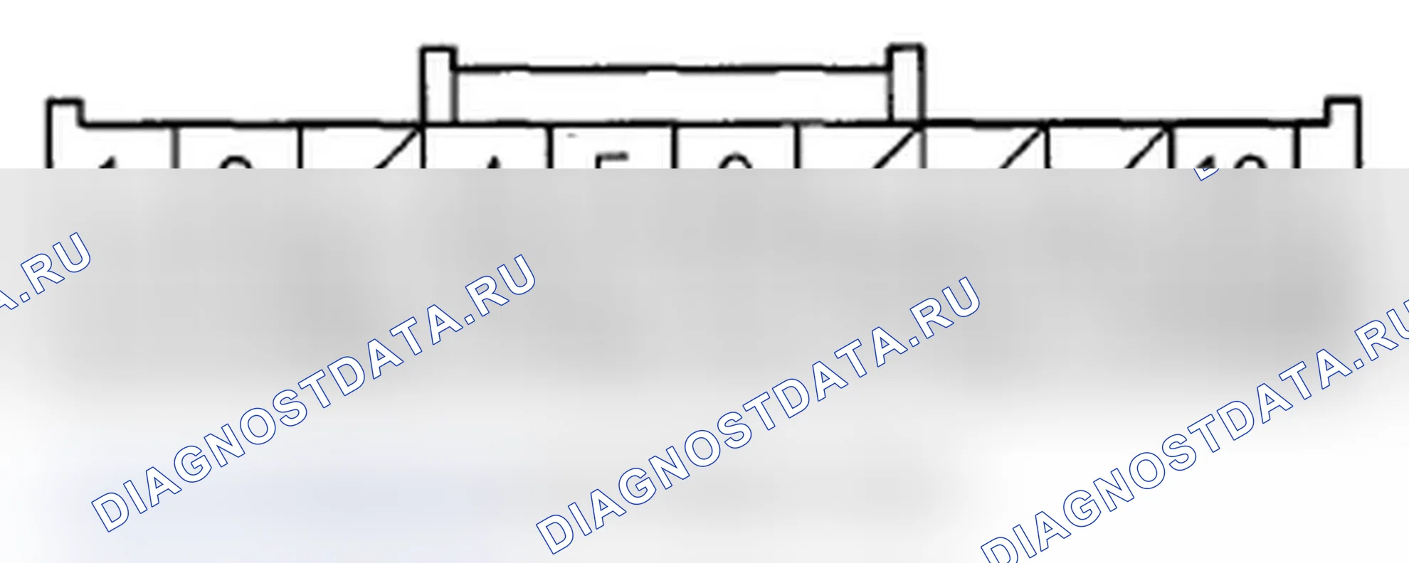 Рис. 22: Разъем F аудио-навигационного блока (20P). Acura MDX II рестайлинг