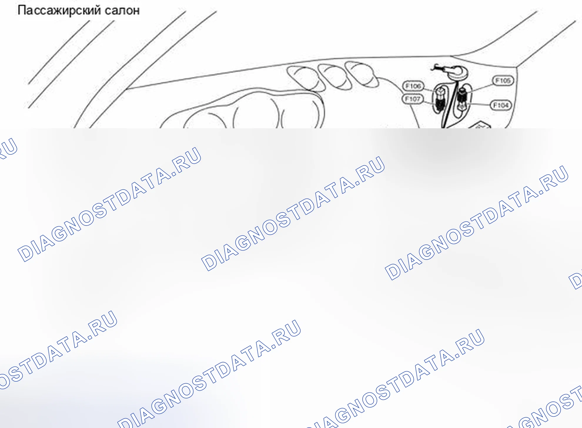 Рис. 82: ПАССАЖИРСКИЙ САЛОН. Honda MDX I