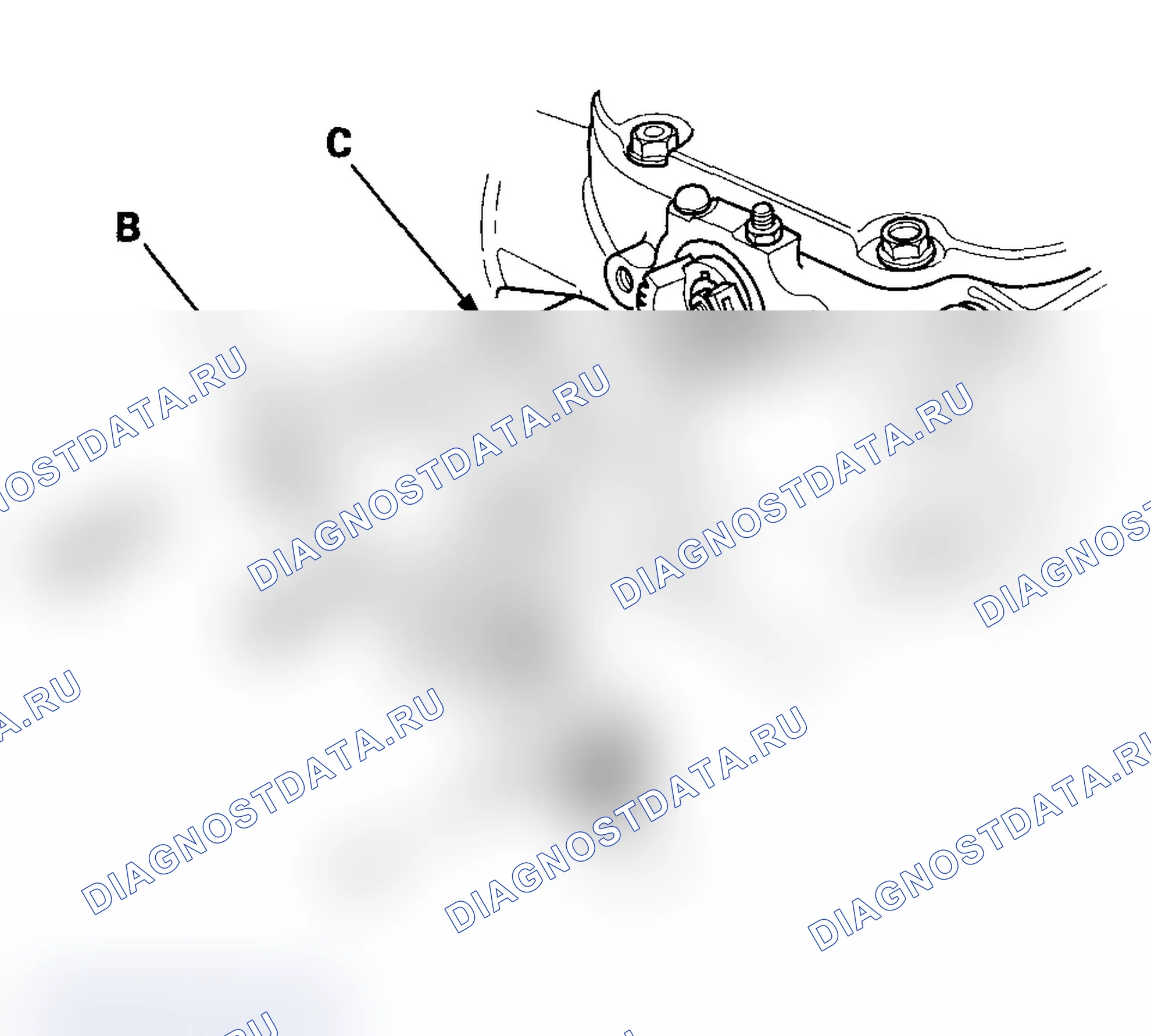 Рис. 309: Замена исполнительного механизма IMT (IMRC). Acura MDX I
