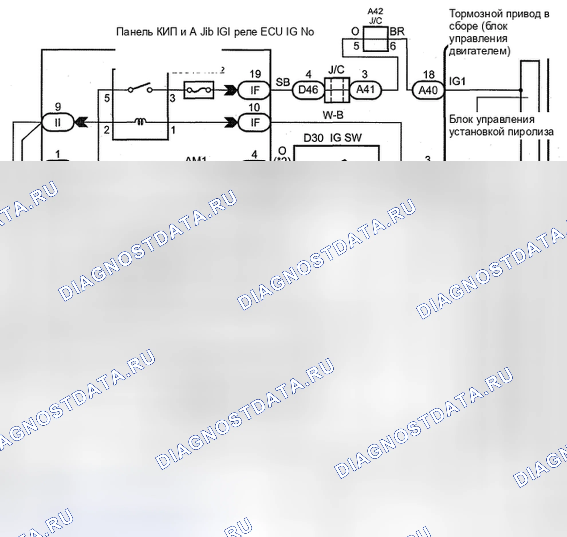 Рис. 4: электросхема. Toyota Avalon XX30 рестайлинг