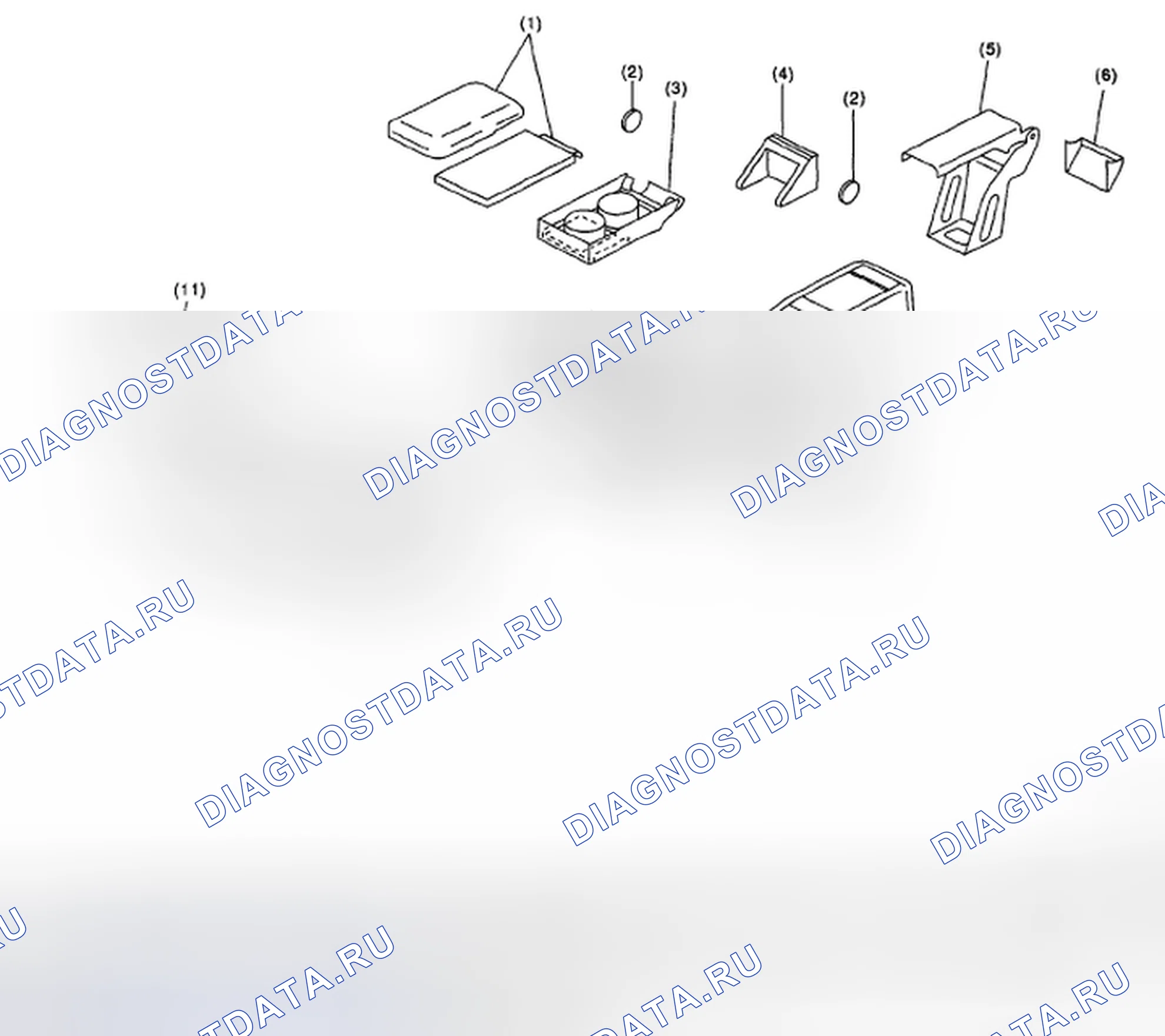 Рис. 26: КОРОБКА КОНСОЛИ. Honda Vezel I