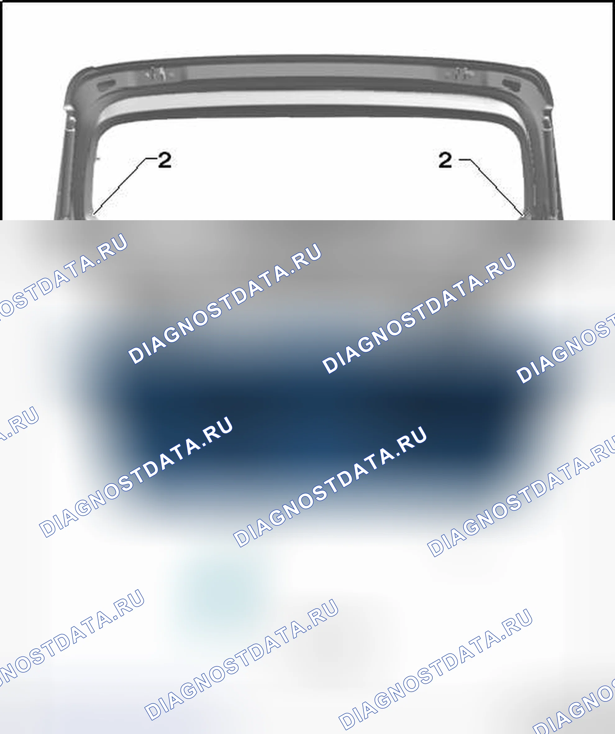 Рис. 61: ПОДСТРОЙКА ЗАДНЕЙ КРЫШКИ. Volkswagen Golf Mk7