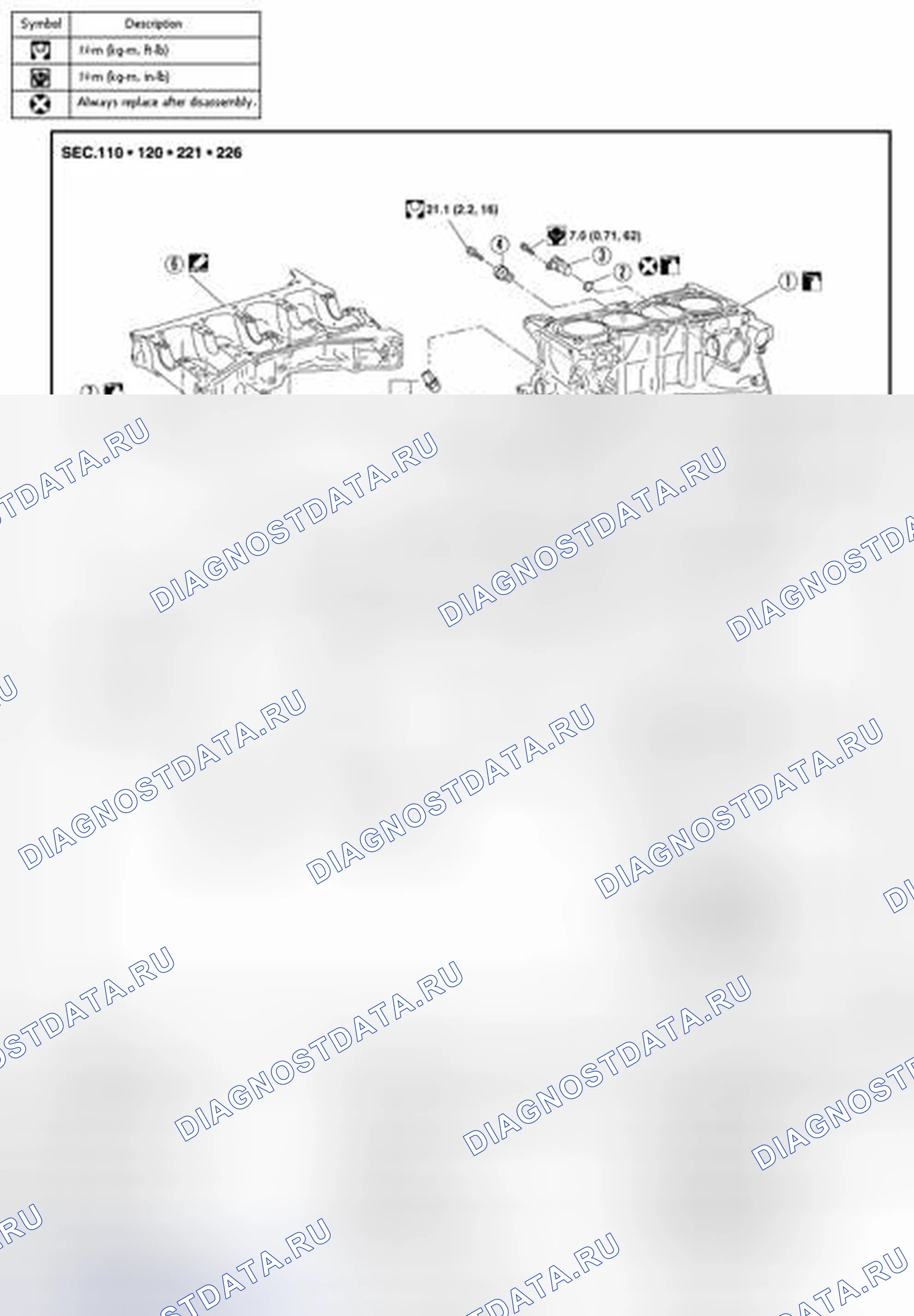 Рис. 60: Разборка и сборка. Nissan Altima L32 рестайлинг