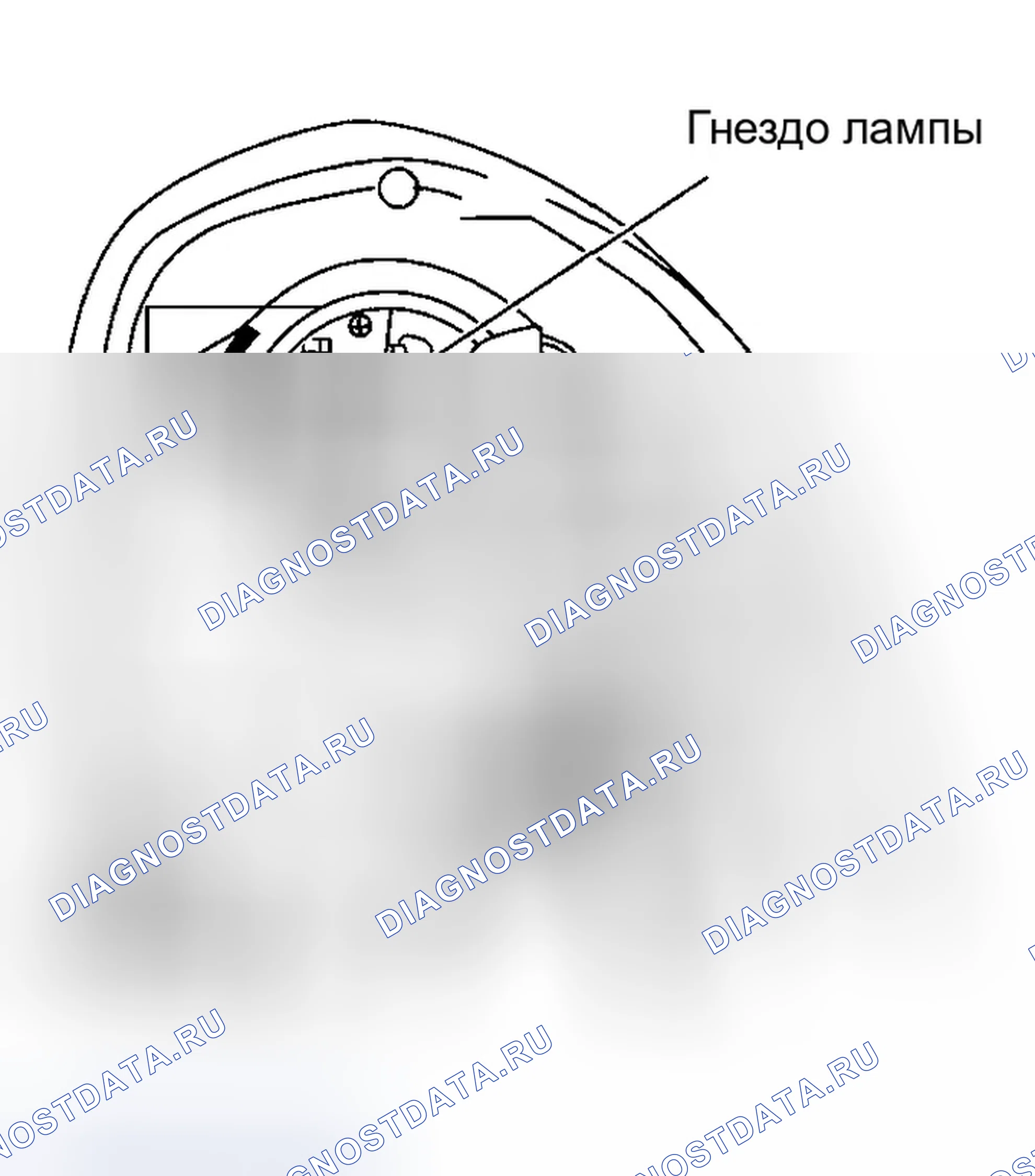 Рис. 429: ФАРА (ВЕРХНЯЯ) БЛИЖНЕГО СВЕТА (КСЕНОН). Infiniti G35 III