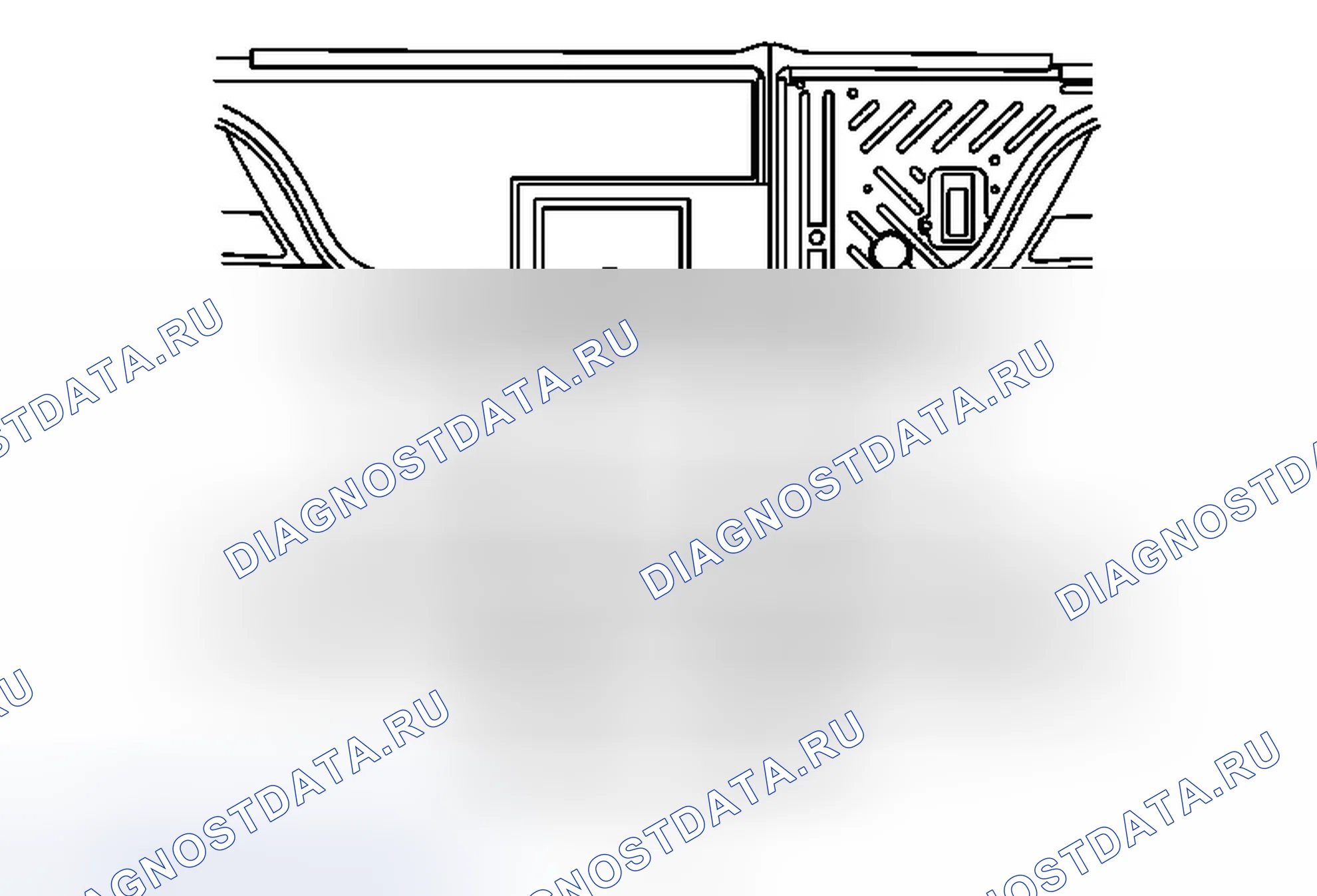 Рис. 19: Замена фонаря заднего номерного знака. Buick Regal V