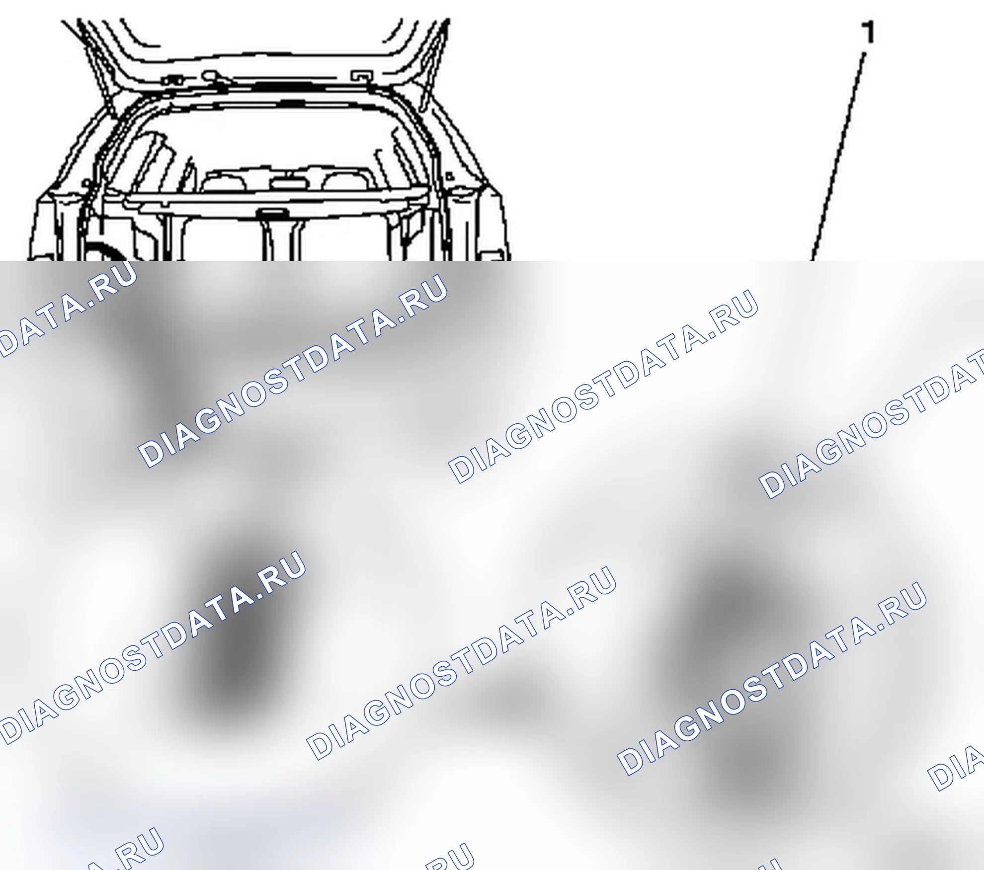 Замена светильника багажного или грузового отделения L35. Opel Astra H