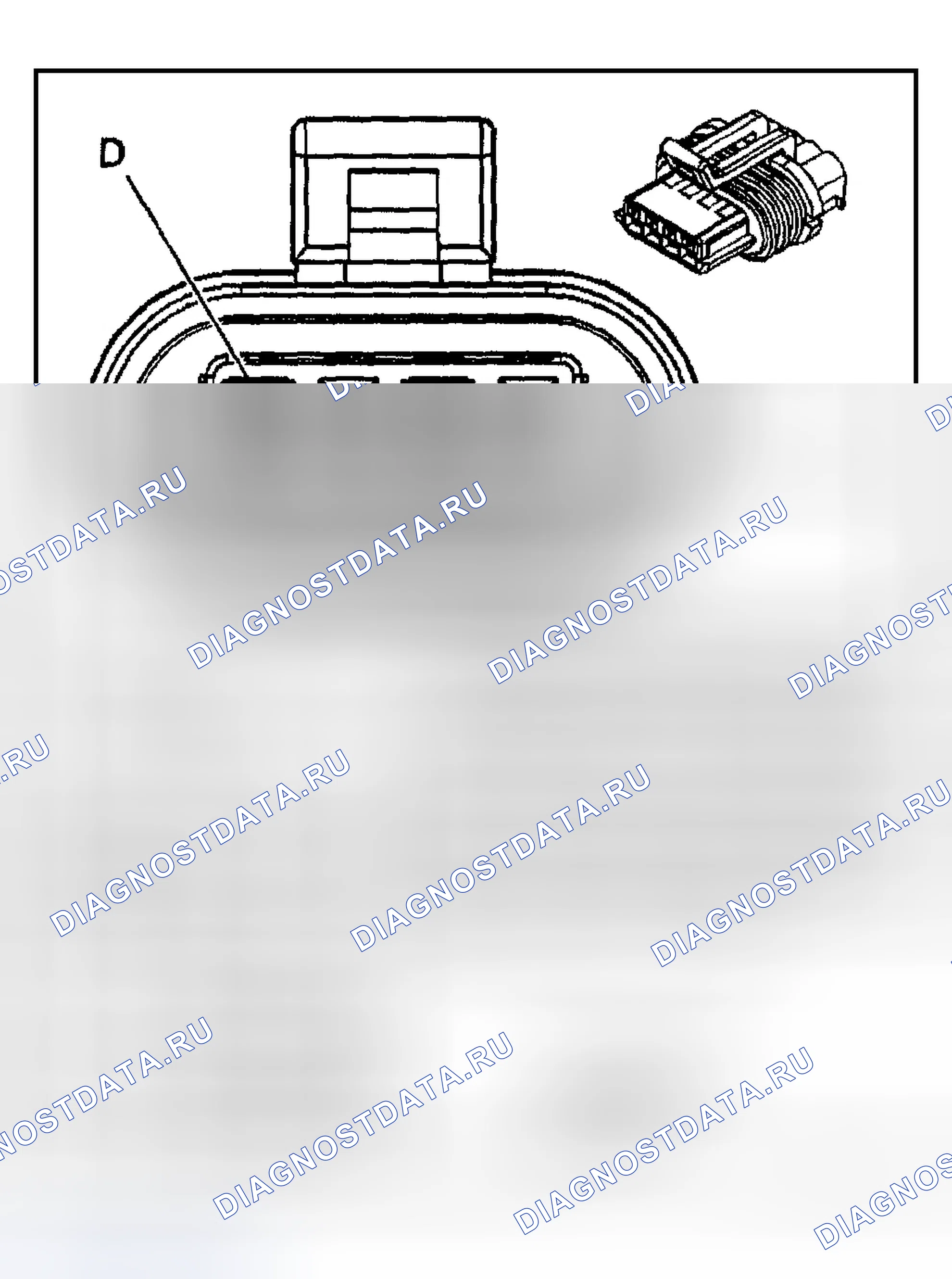 Рис. 83: Выключатель дверь багажника Ajar. Chevrolet TrailBlazer I