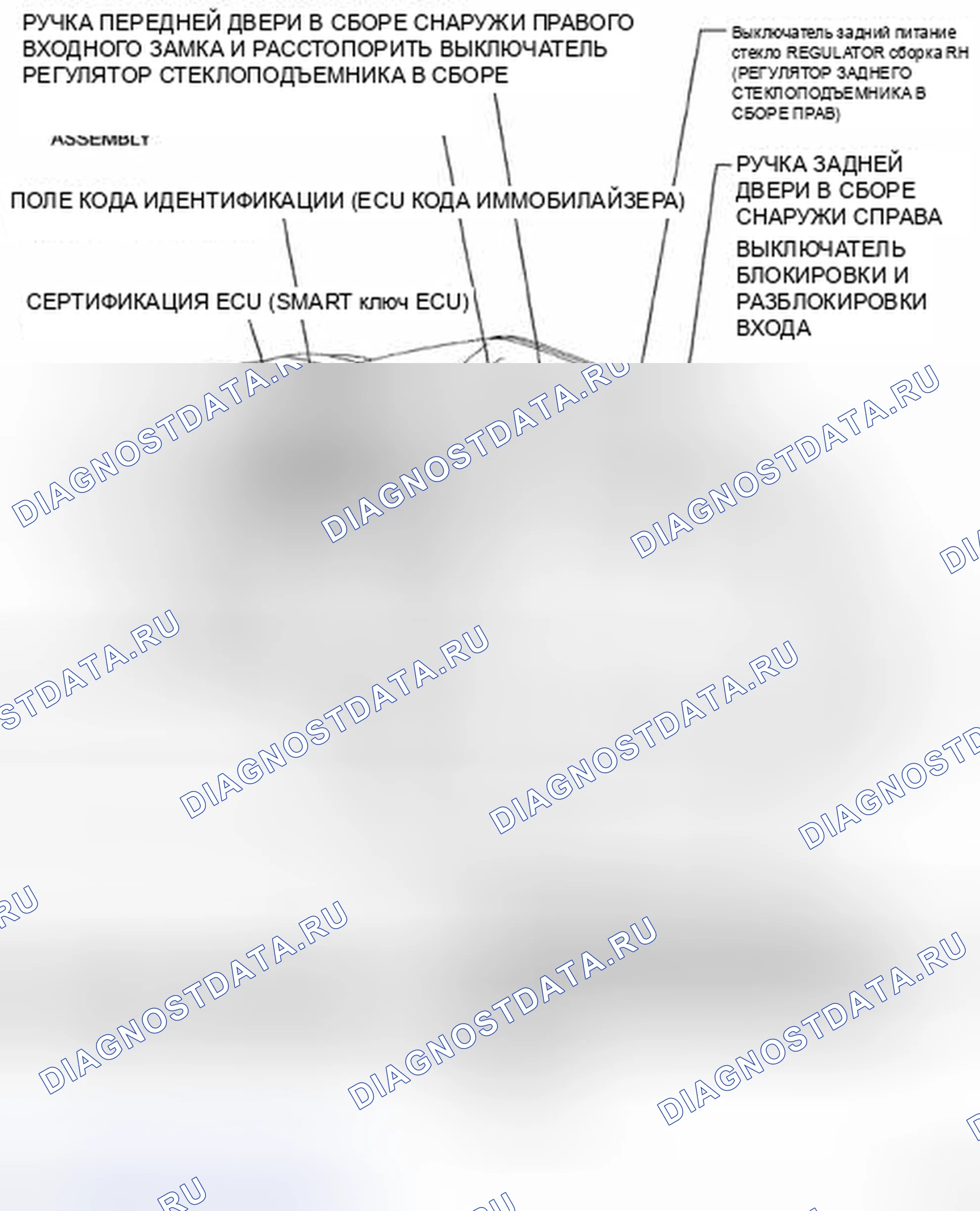Рис. 164: РАСПОЛОЖЕНИЕ ДЕТАЛЕЙ. Toyota Land Cruiser 200