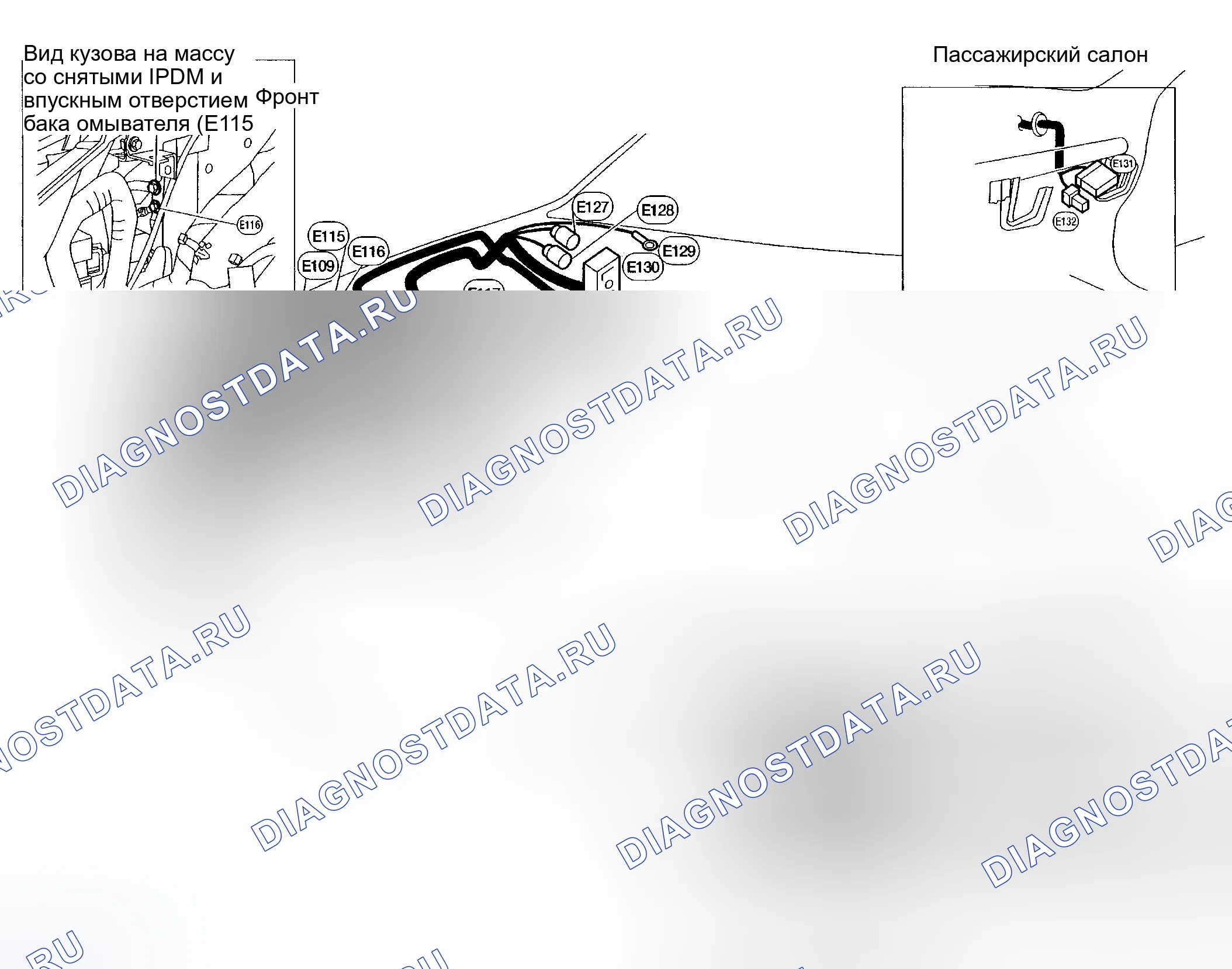 Рис. 80: ЖГУТ ДВИГАТЕЛЬНОГО ОТСЕКА. Nissan Altima L31
