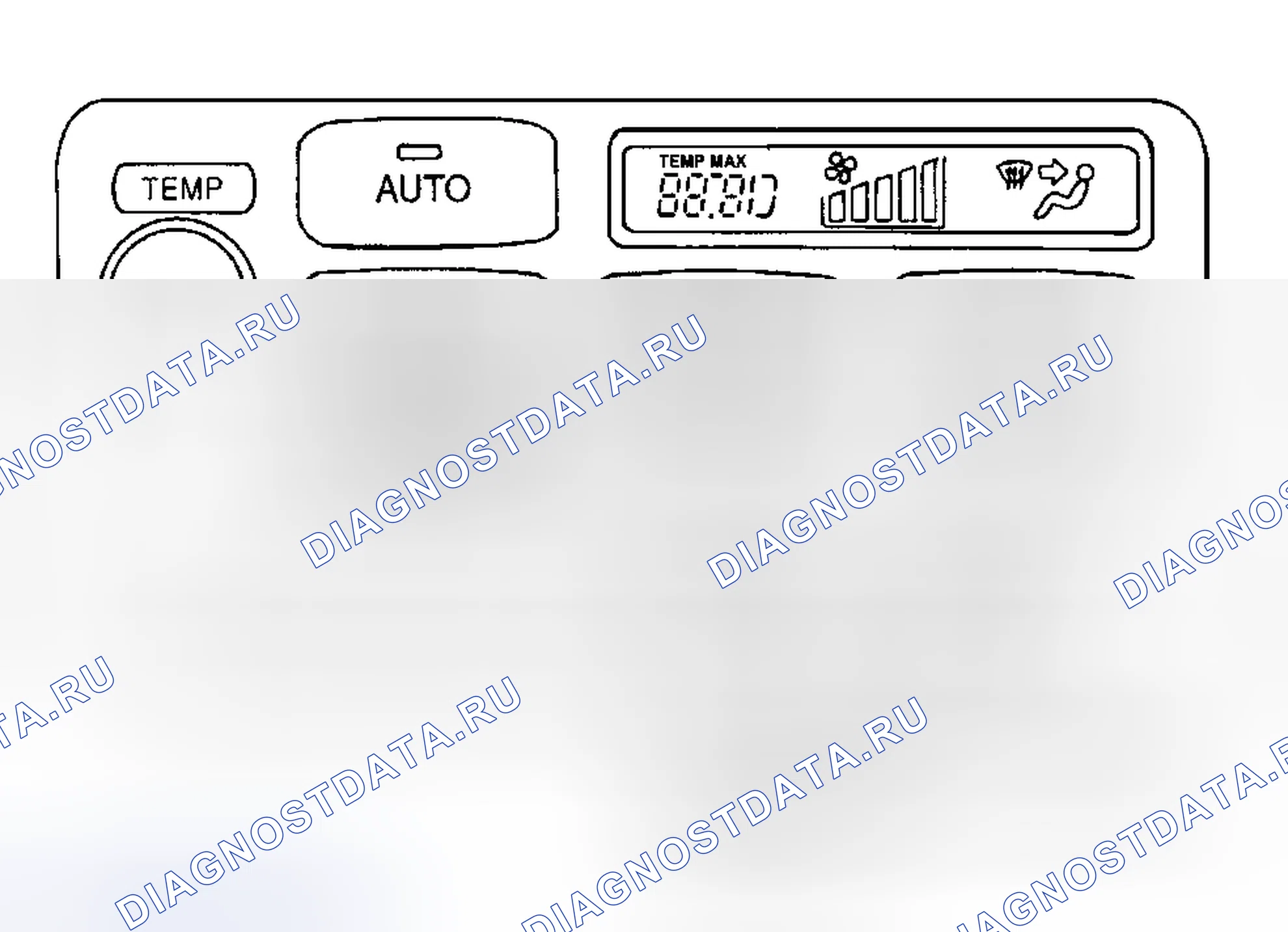 Рис. 32: Передняя панель управления A / C (без навигационной системы). Honda Accord XI