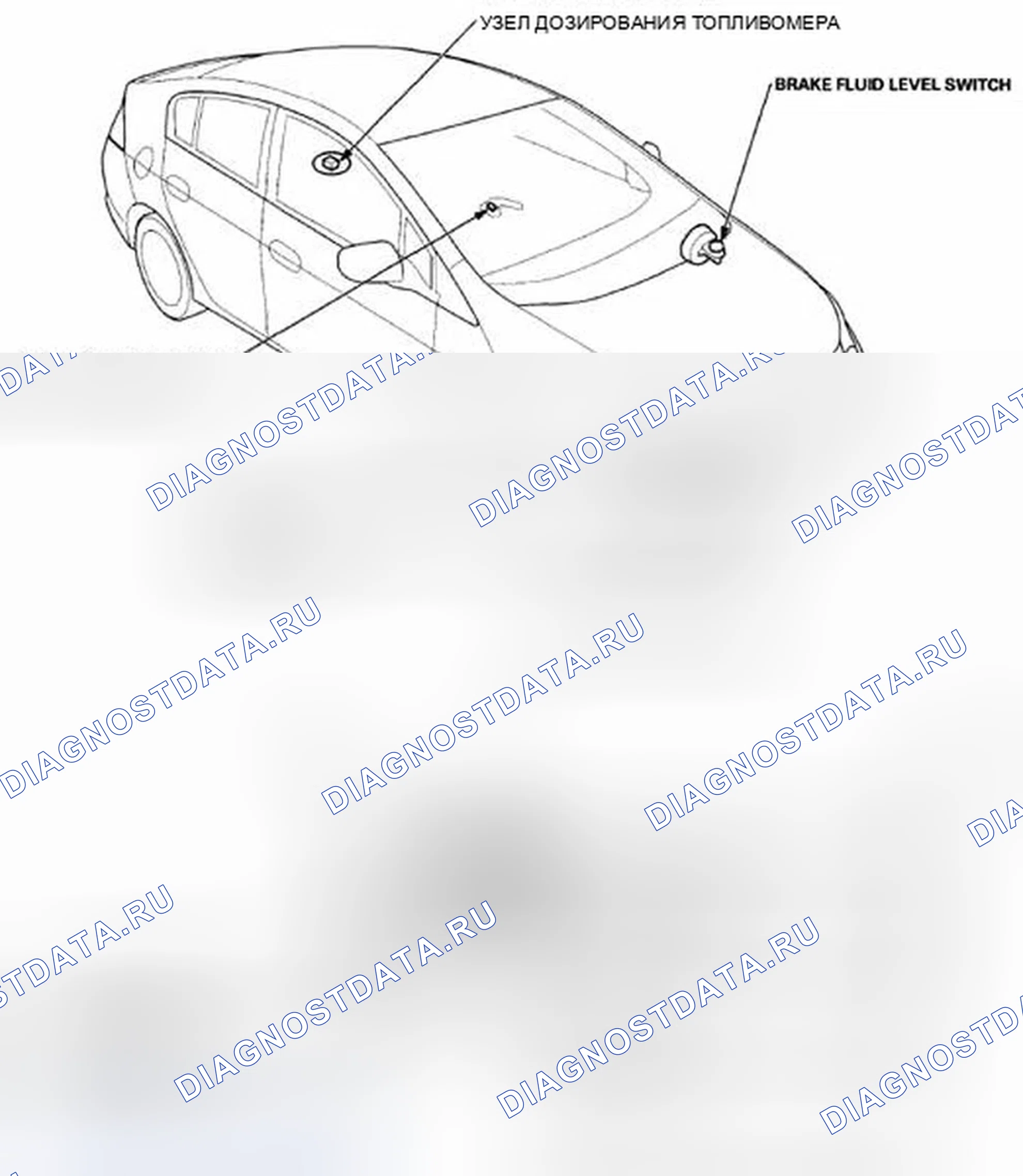 Рис. 1: Указатель расположения компонентов. Honda Insight ZE2 рестайлинг