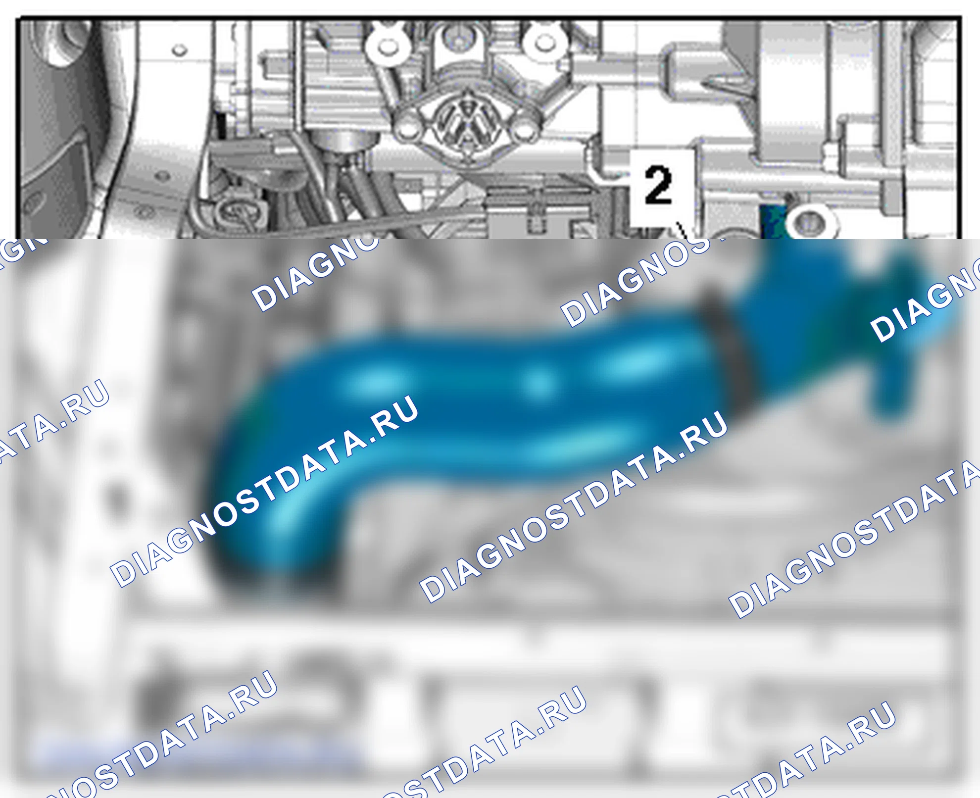 Радиатор и вентиляторы радиатора (2,0л/81; 103; 125 кВт TDI CR (2-го поколения)). Skoda Octavia Ii