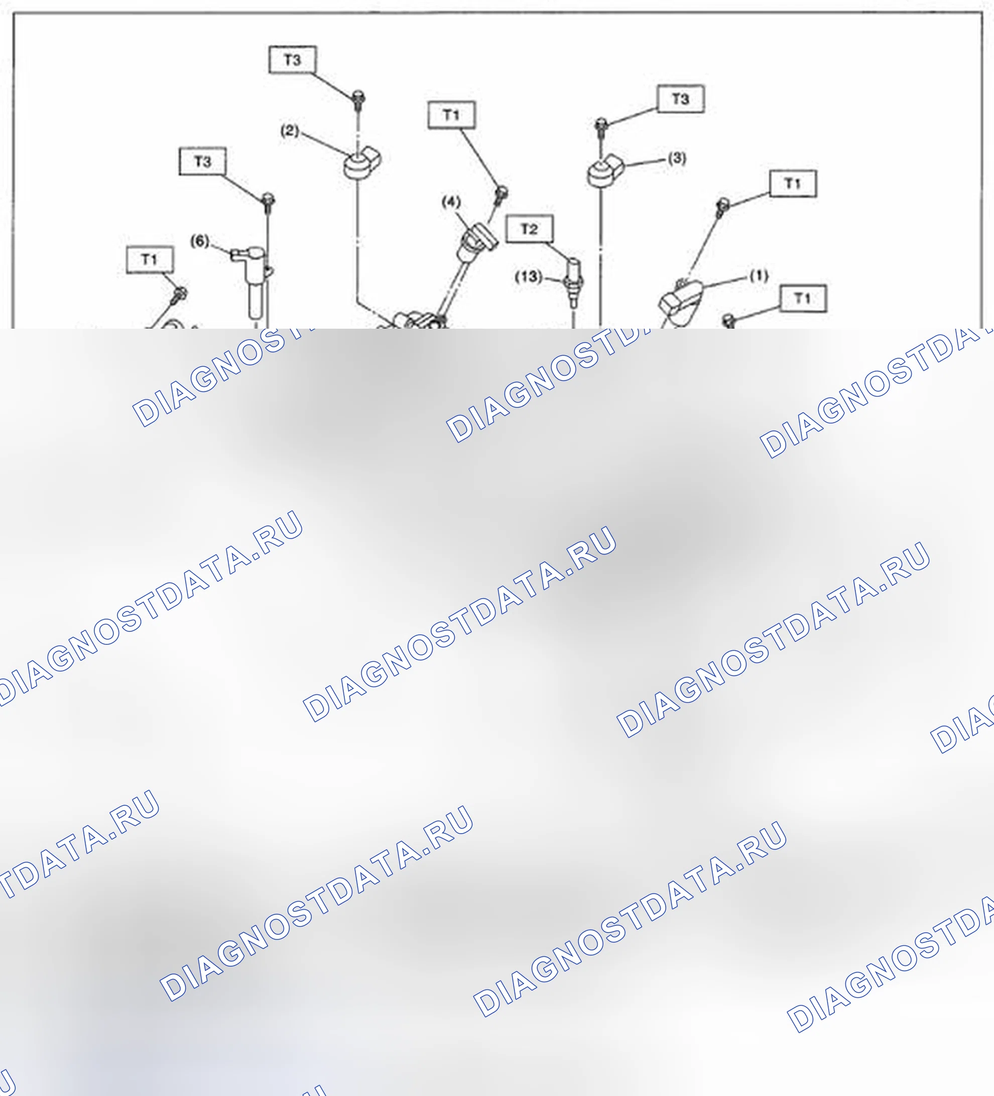 Рис. 4: ДАТЧИК. Subaru Tribeca WX рестайлинг