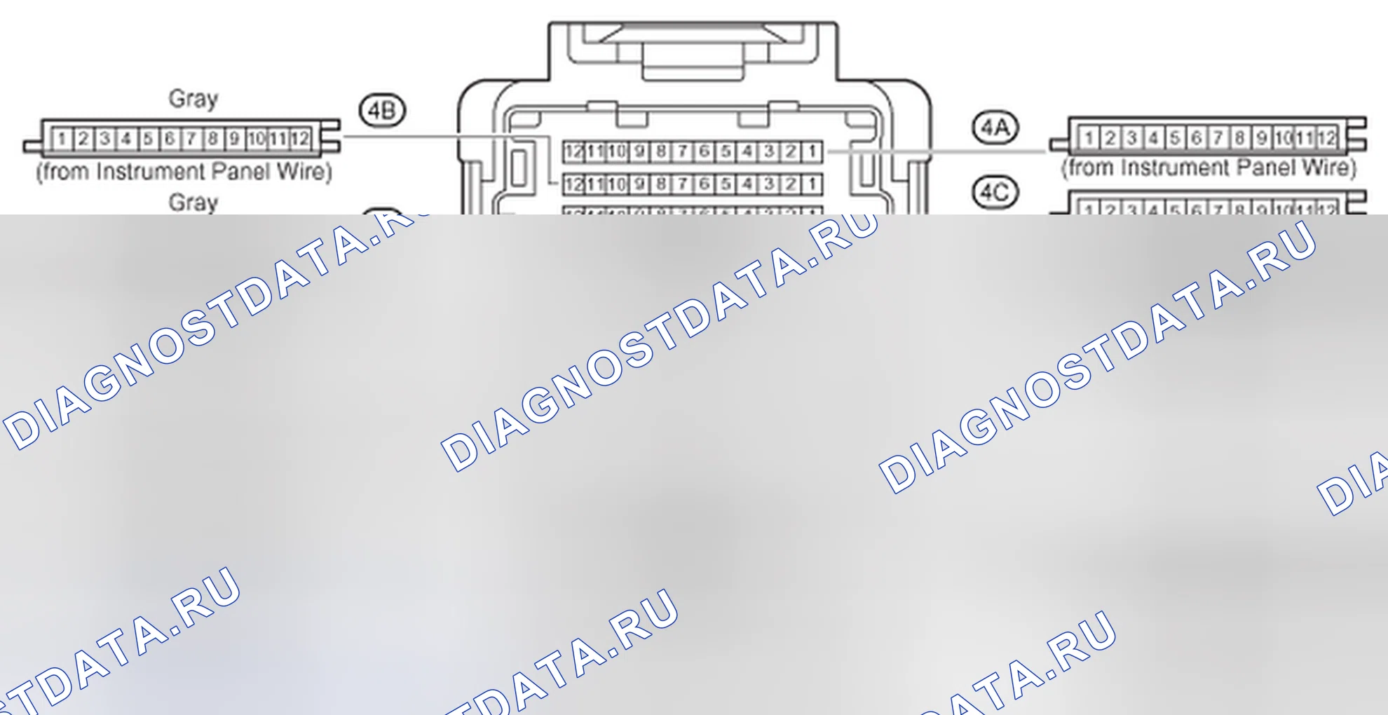 Рис. 285: Расположение разъемов J / B No4. Honda Accord IV