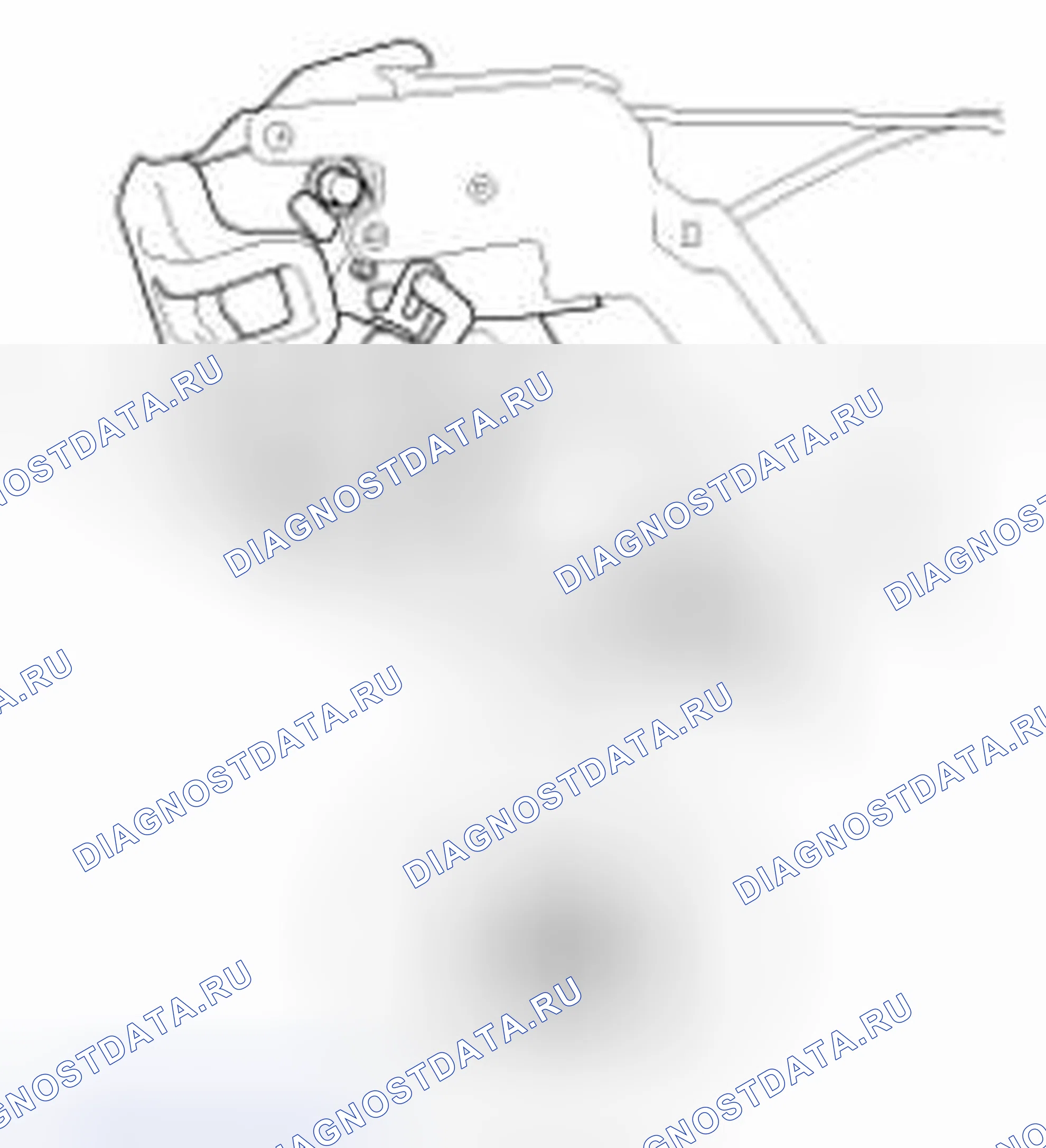 Рис. 32: ПРИВОД ЗАМКА ЗАДНЕЙ ДВЕРИ. Geely Panda I