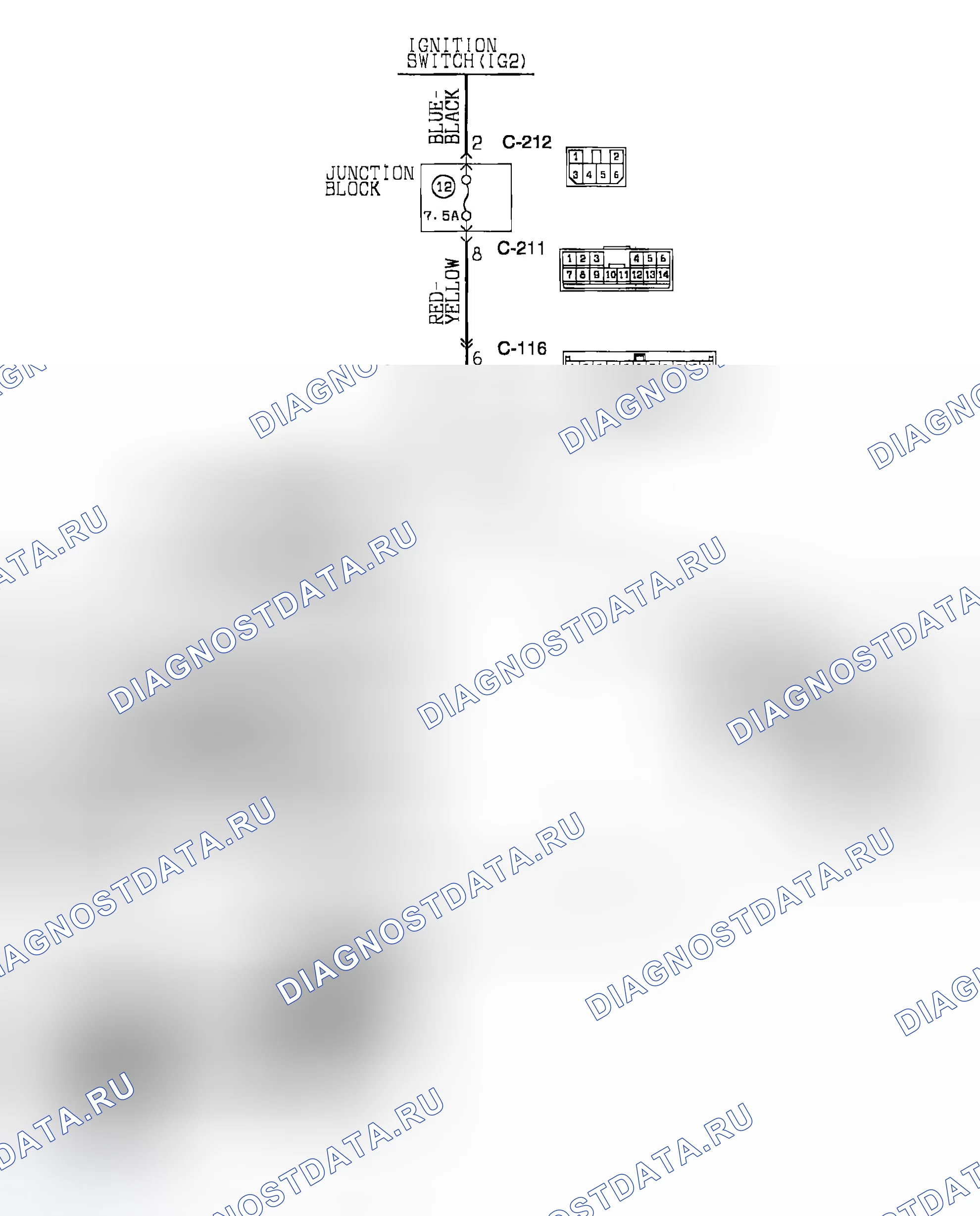 Рис. 28: расшифровка кода ошибки 16: Система электропитания ABS-ECU. Mazda MX-5 NA