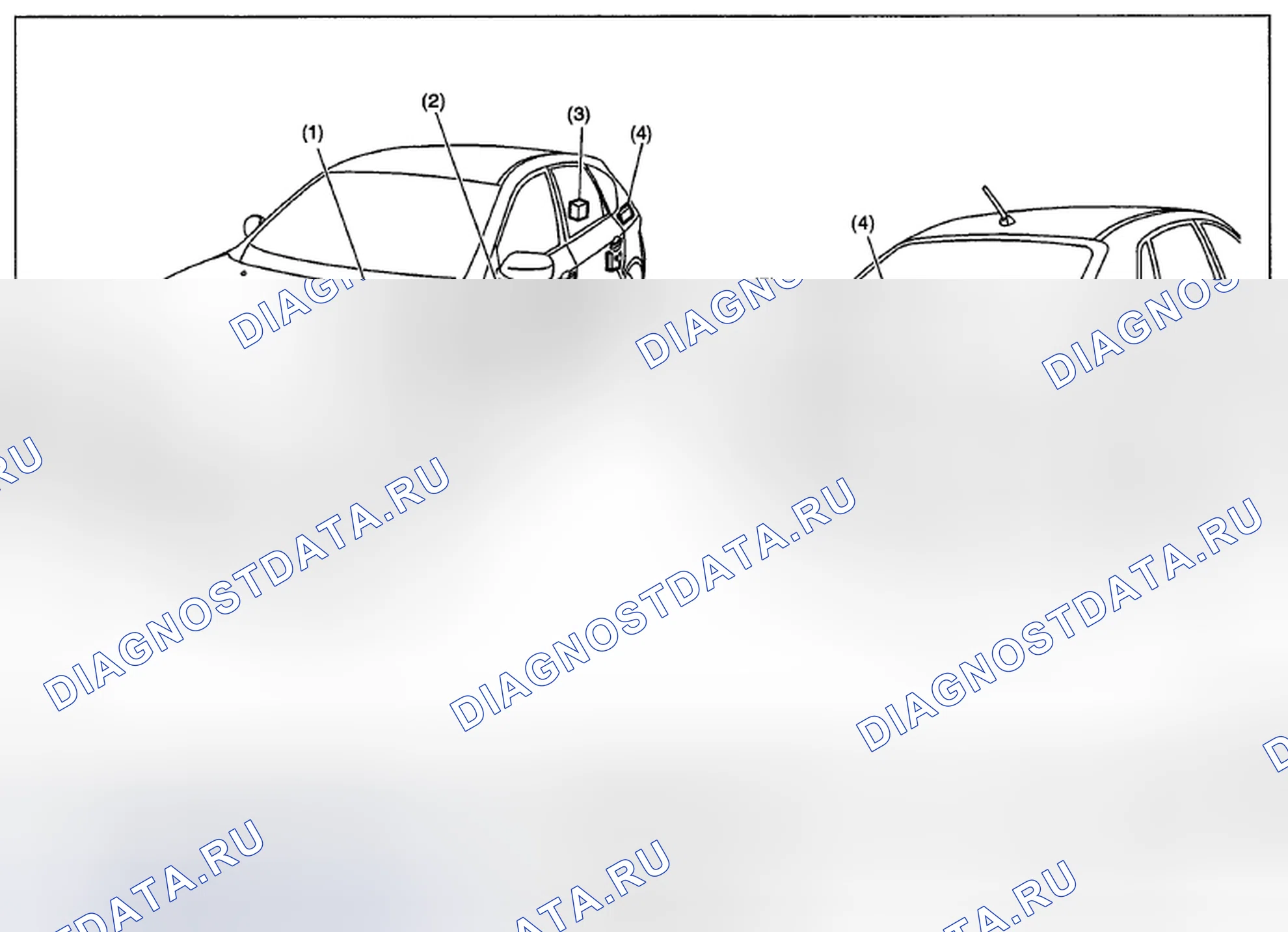 Рис. 57: СИСТЕМА БЕСКЛЮЧЕВОГО ДОСТУПА. Subaru Impreza WRX STI GR