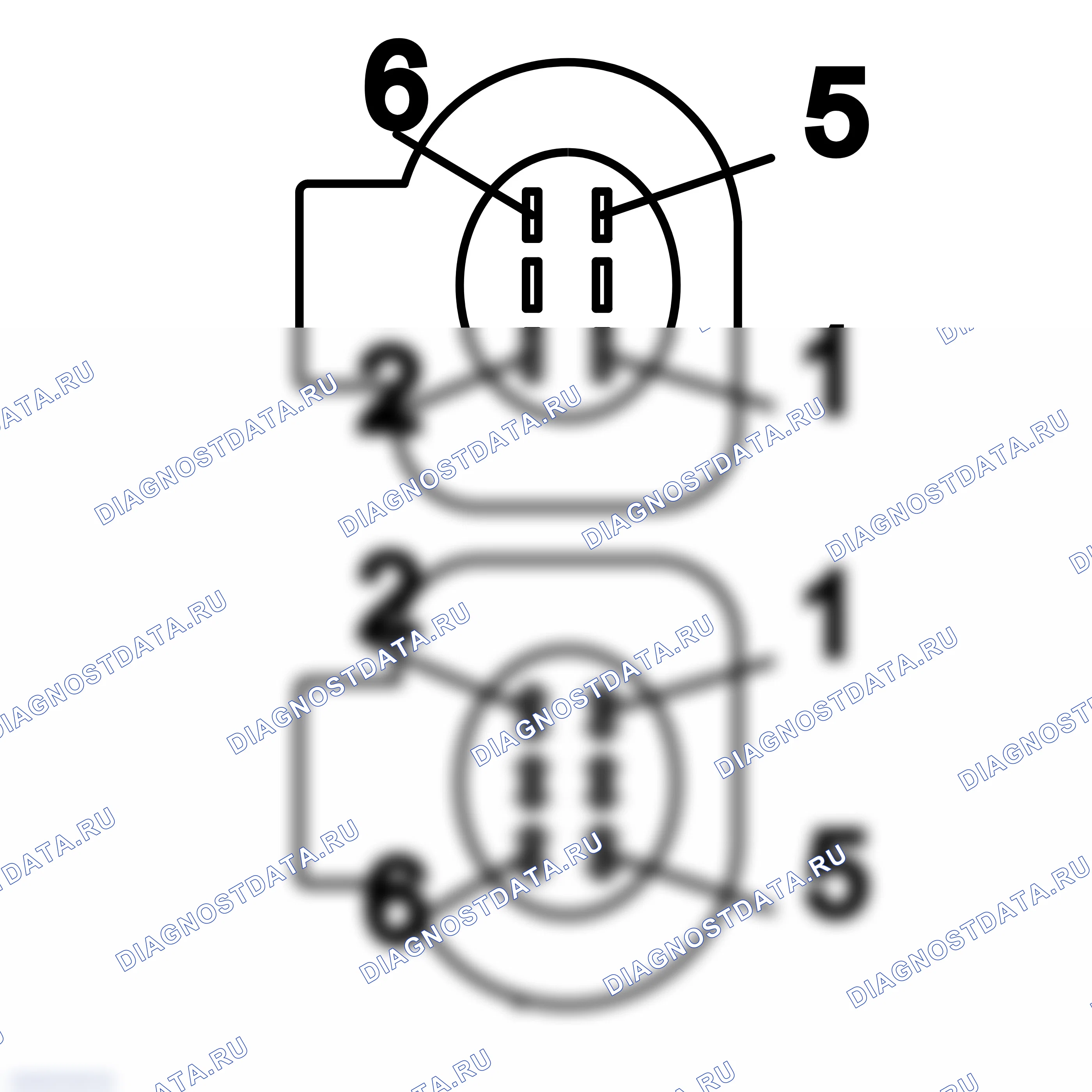 Распиновка разъёма 1J0 973 713 — внешний вид и расположение контактов. Porsche Cayenne II