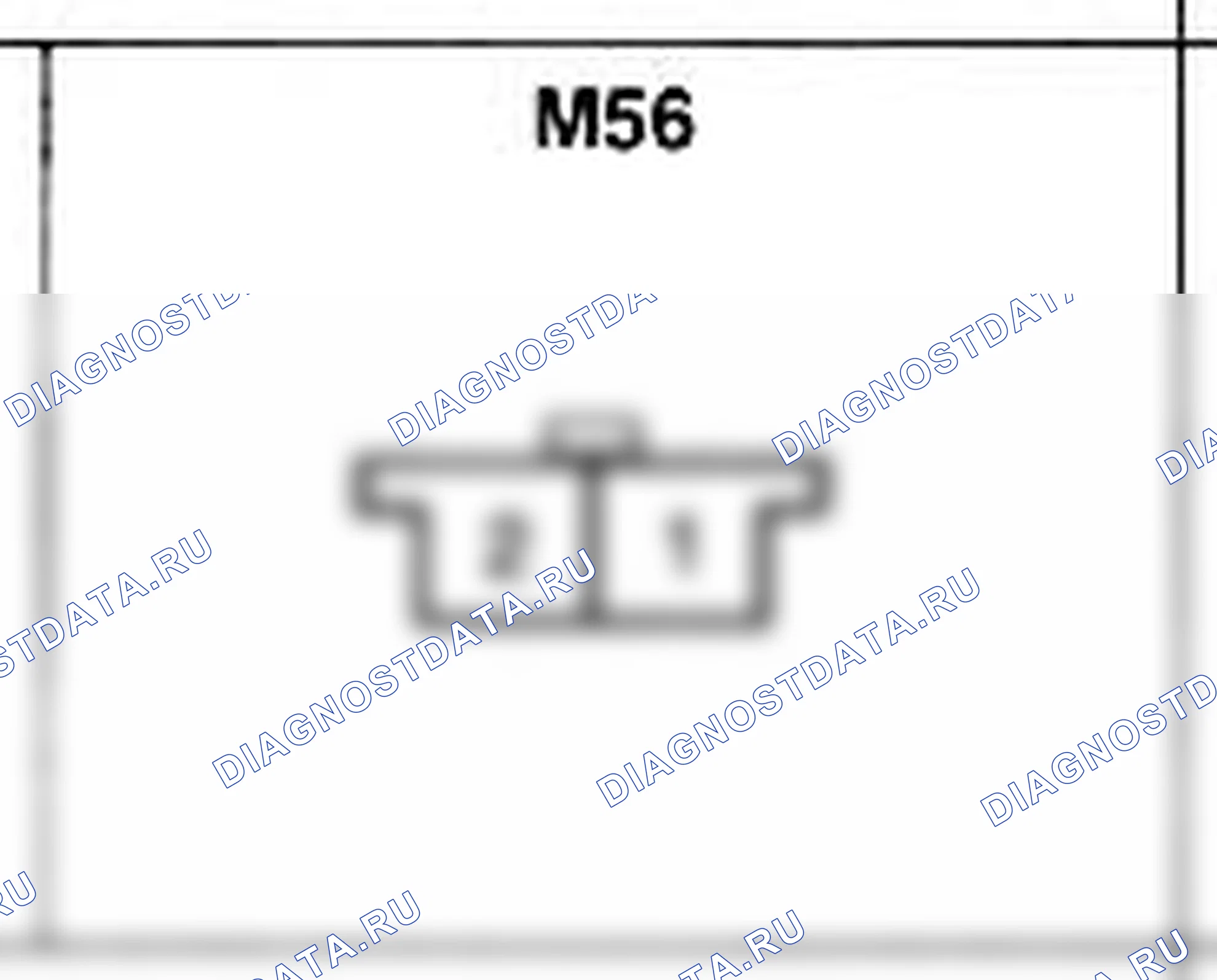 Распиновка разъёма M56 — основного жгута. Hyundai Atos MX