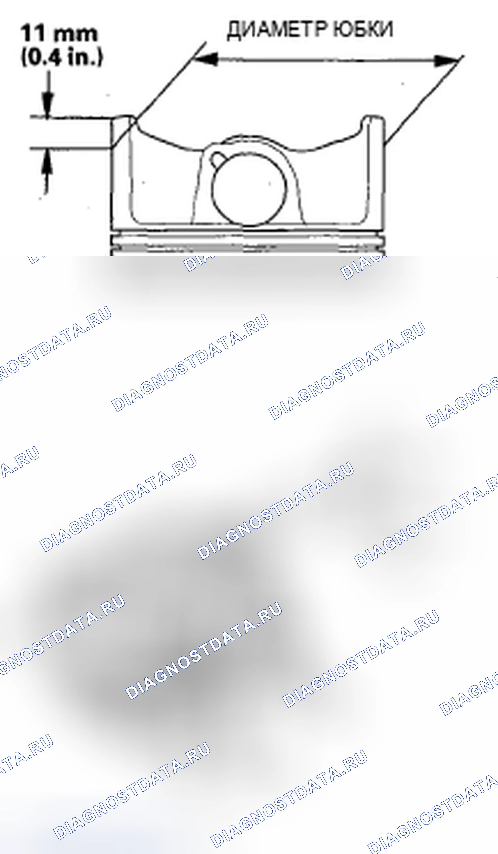 Рис. 214: Проверка блока и поршня. Acura TSX I