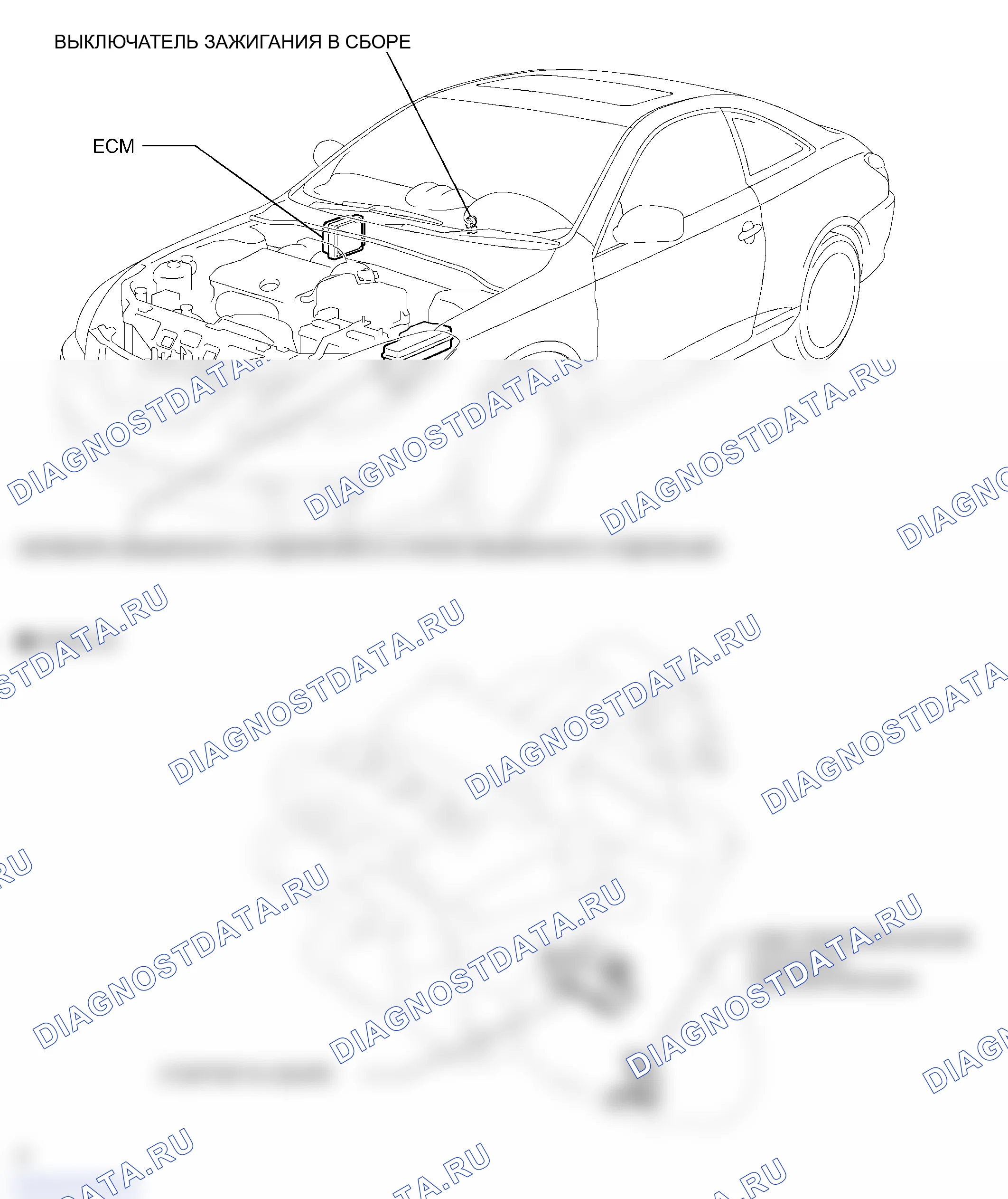 Рис. 43: РАСПОЛОЖЕНИЕ ДЕТАЛЕЙ. Toyota Camry Solara II