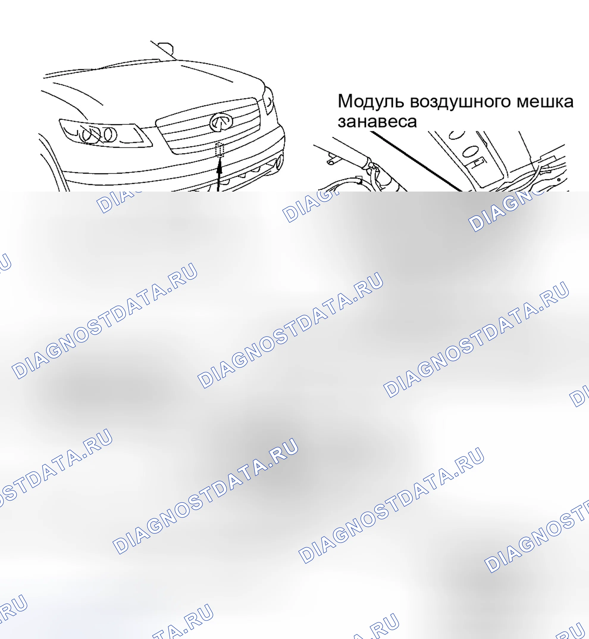 Рис. 9: РАСПОЛОЖЕНИЕ КОМПОНЕНТОВ. Infiniti FX45 I