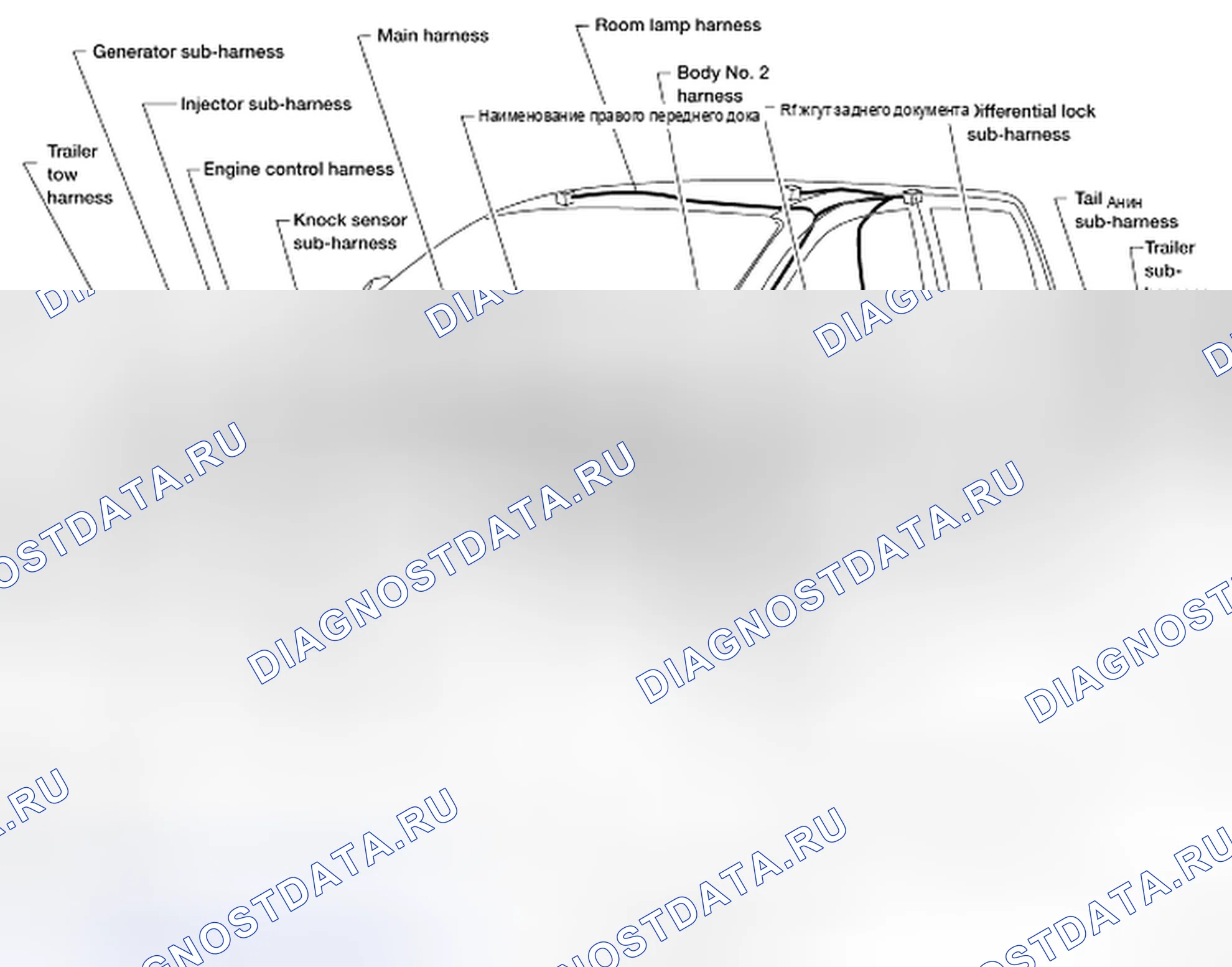 Рис. 45: Общая схема (МОДЕЛИ КАБИНЫ ЭКИПАЖА). Nissan Frontier D40