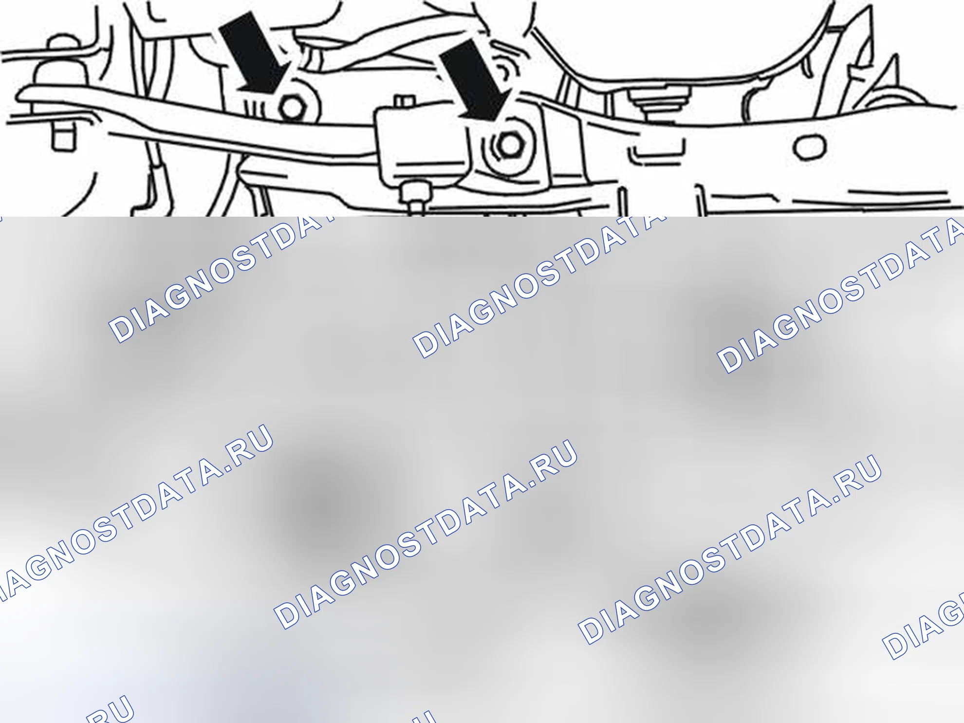 Рис. 378: Опускание подрамника. Volvo S60 I