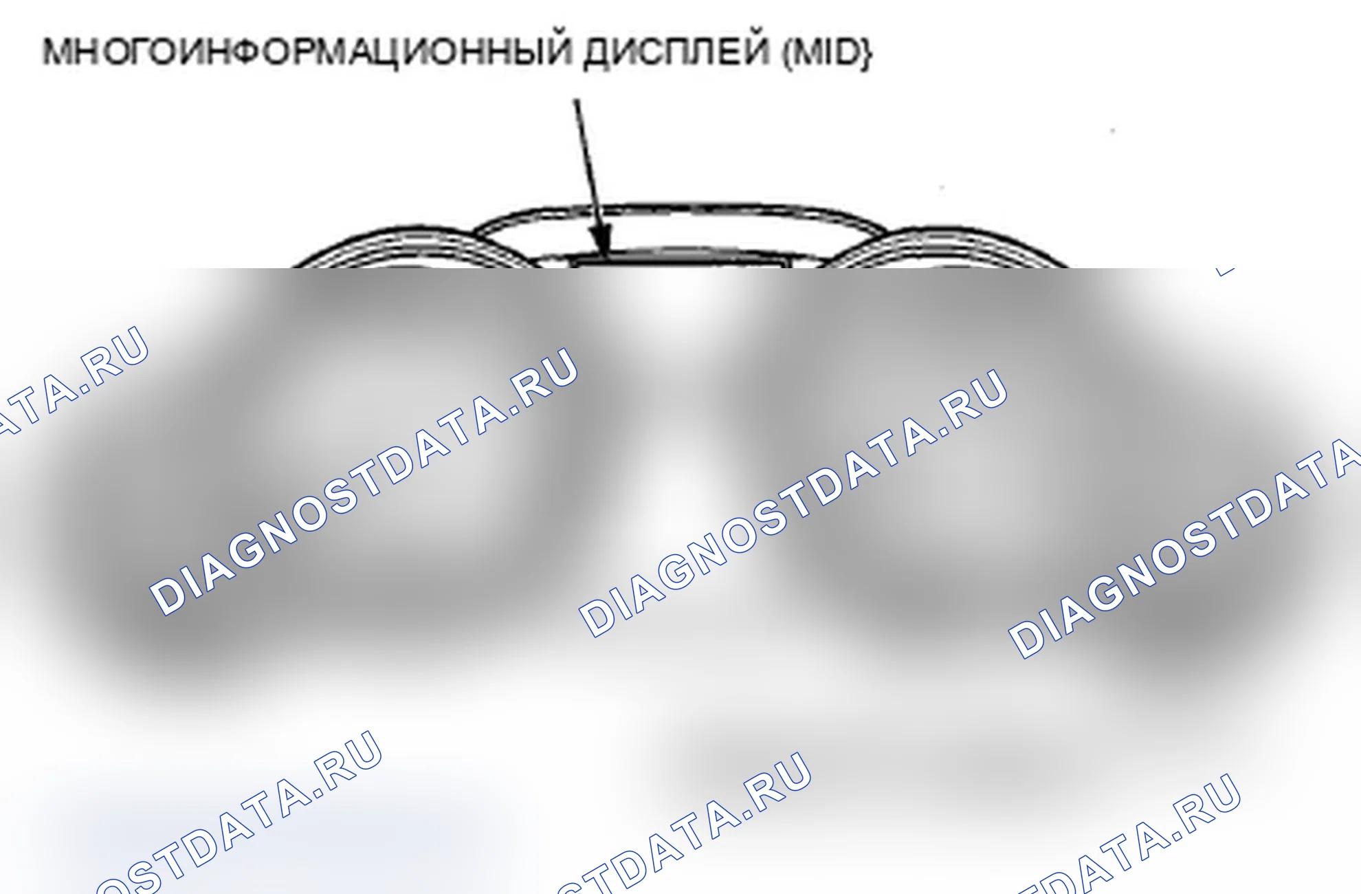Рис. 8: Индикатор адаптивного круиз-контроля (ACC) (желтый). Acura MDX II рестайлинг