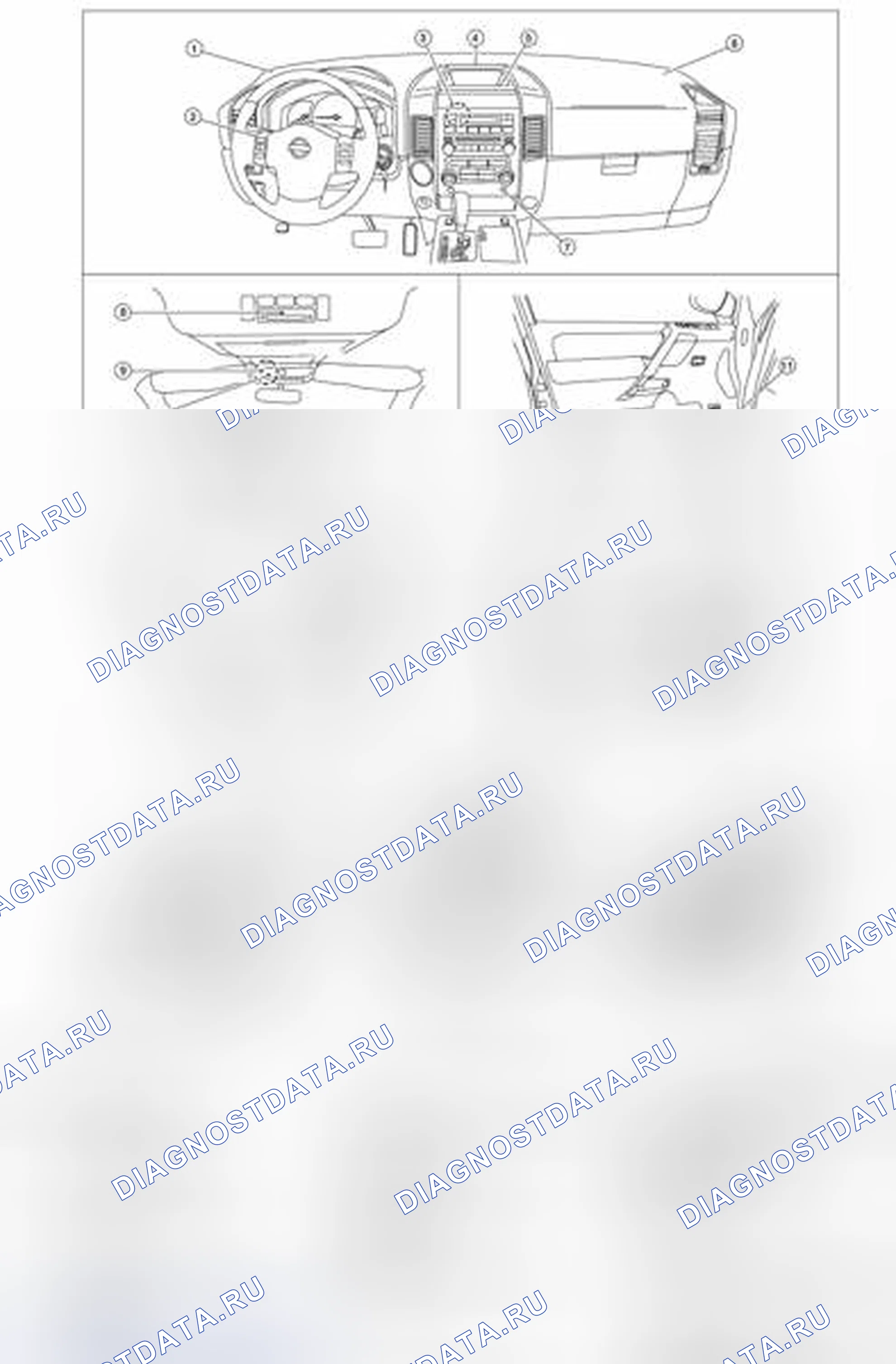 Рис. 141: Расположение компонентов. Honda Today I