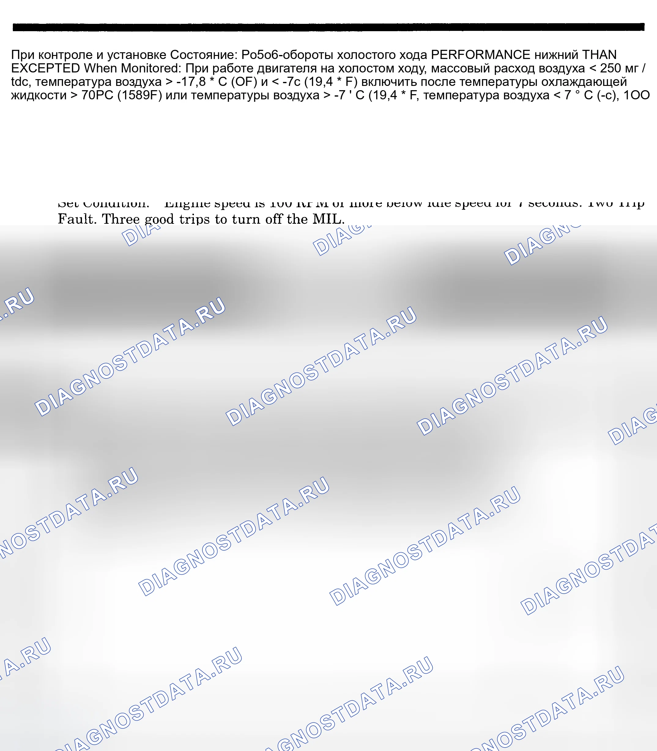 Рис. 562: расшифровка кода ошибки P0506: СКОРОСТЬ ХОЛОСТОГО ХОДА НИЖЕ ДОПУСТИМОЙ. Dodge Pickup R2500 
