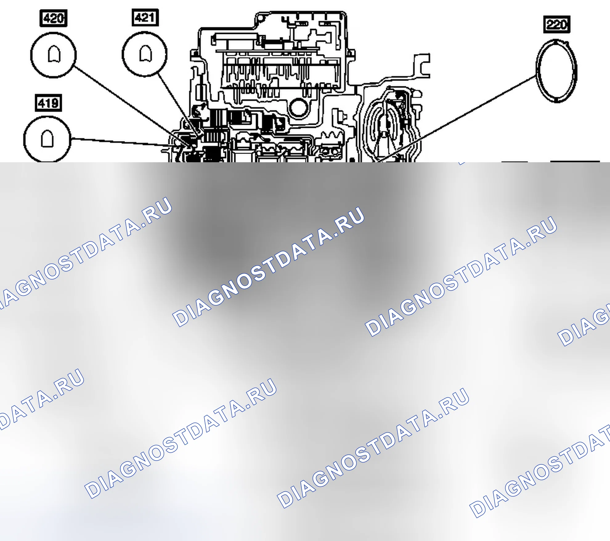 Рис. 119: Комплект уплотнений для автоматической коробки передач 24240103. Chevrolet Equinox II