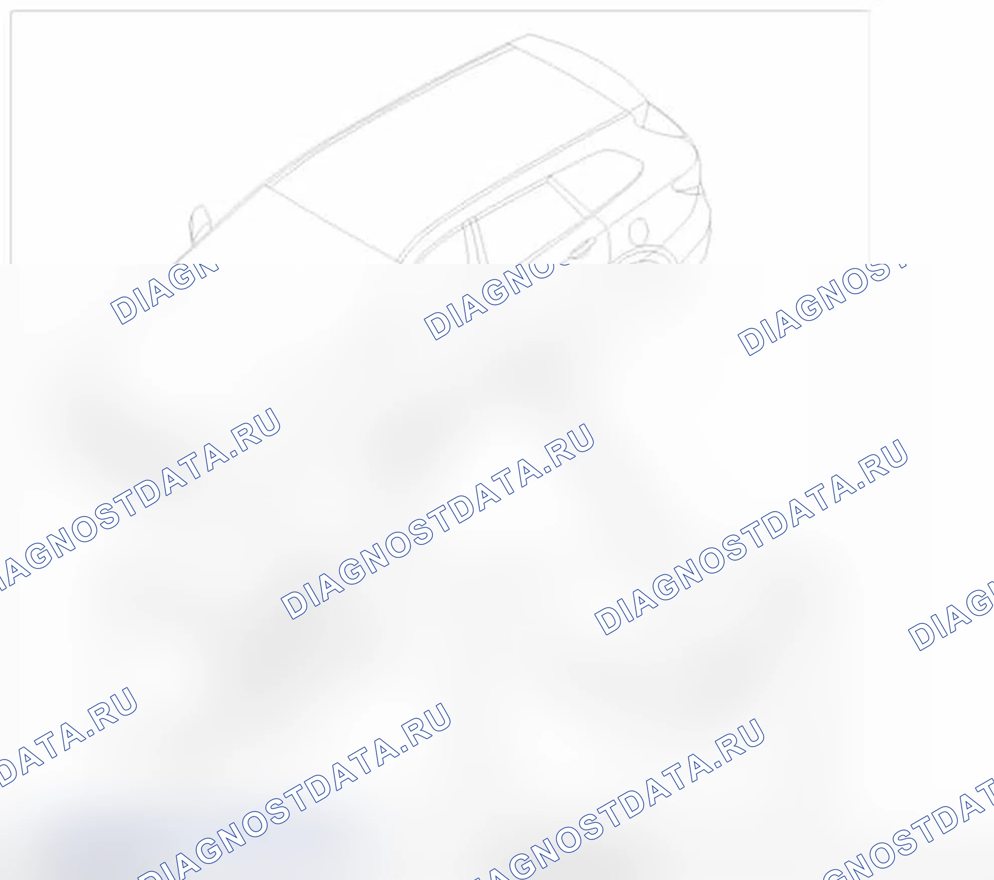 Рис. 23: Расположение компонентов. Hyundai Santa Fe III
