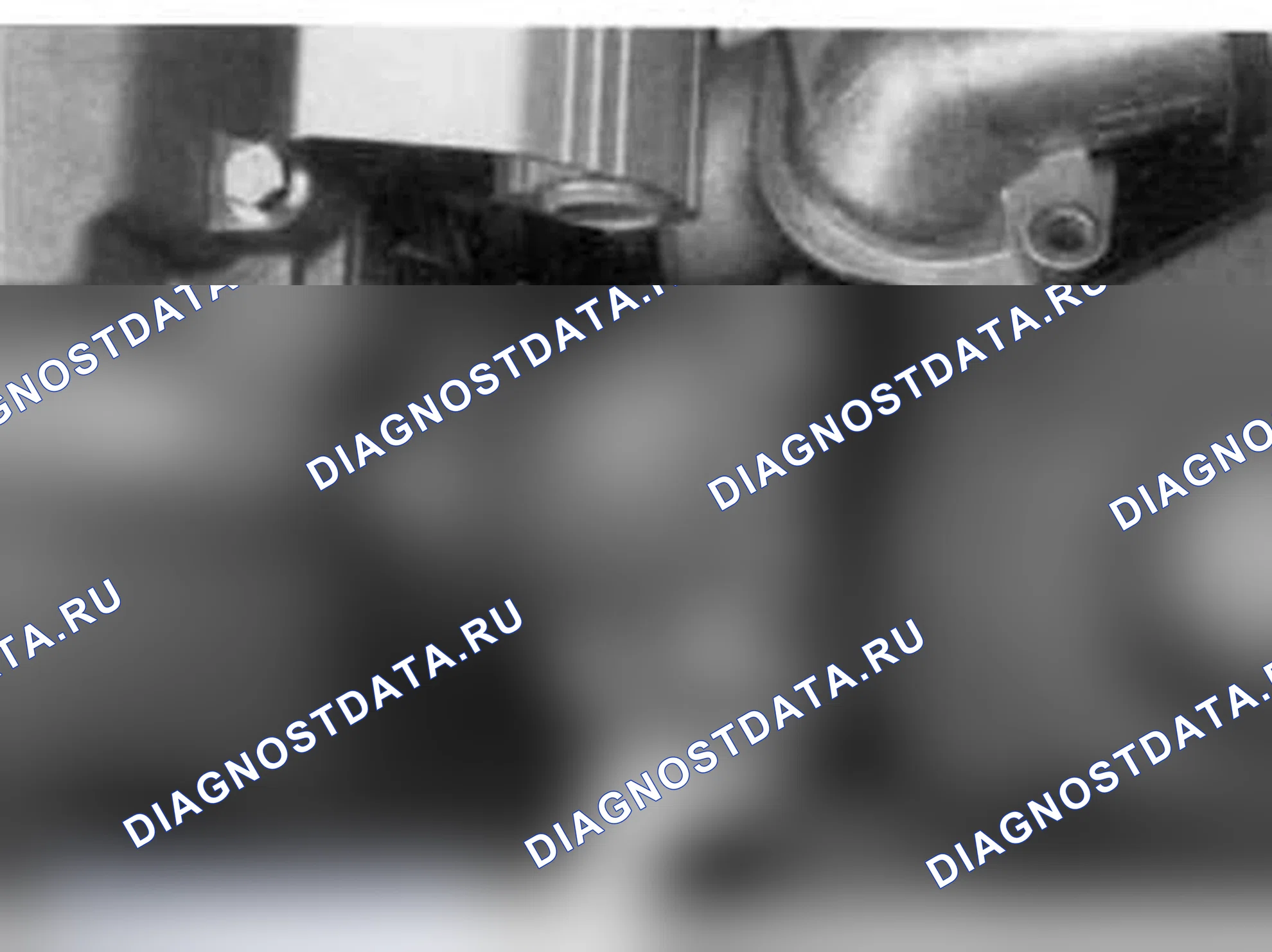 Рис. 10: Установка термостата. Volvo 960 I рестайлинг