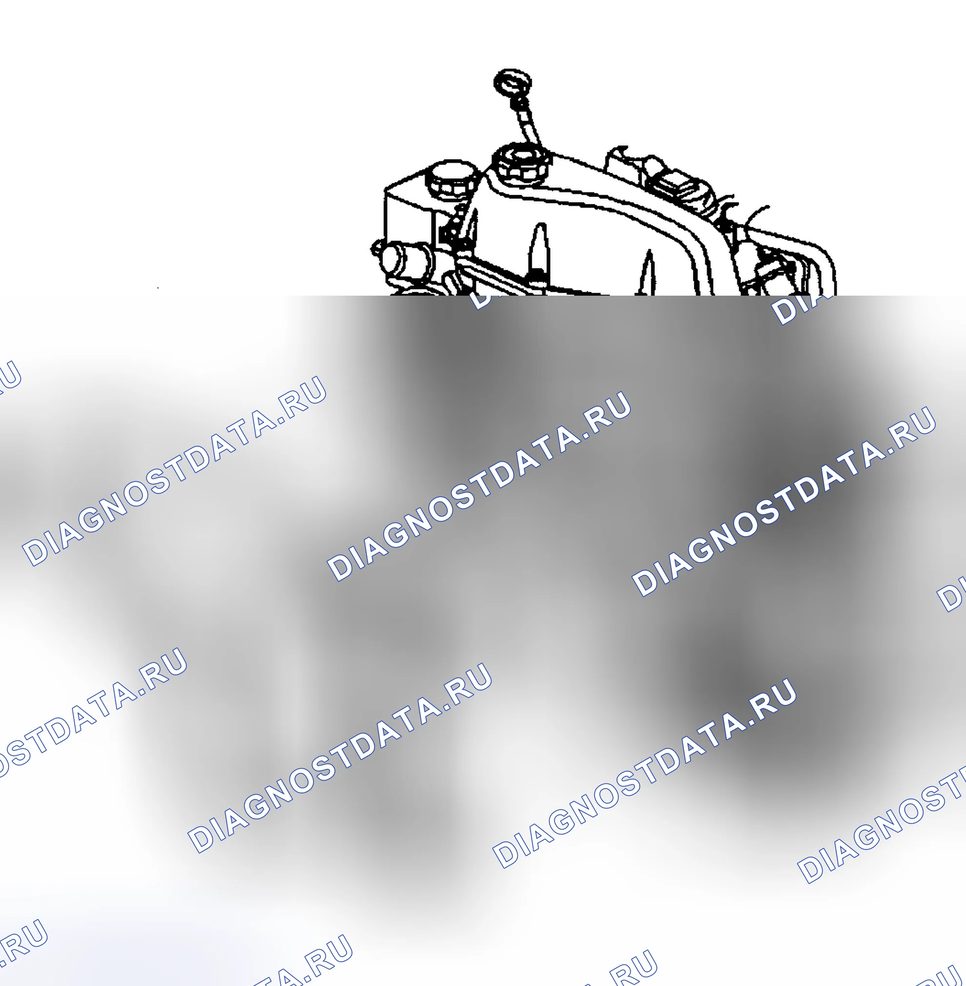 Рис. 1: ПРОКЛАДКА ПРИВОДНОГО РЕМНЯ. Oldsmobile Bravada II