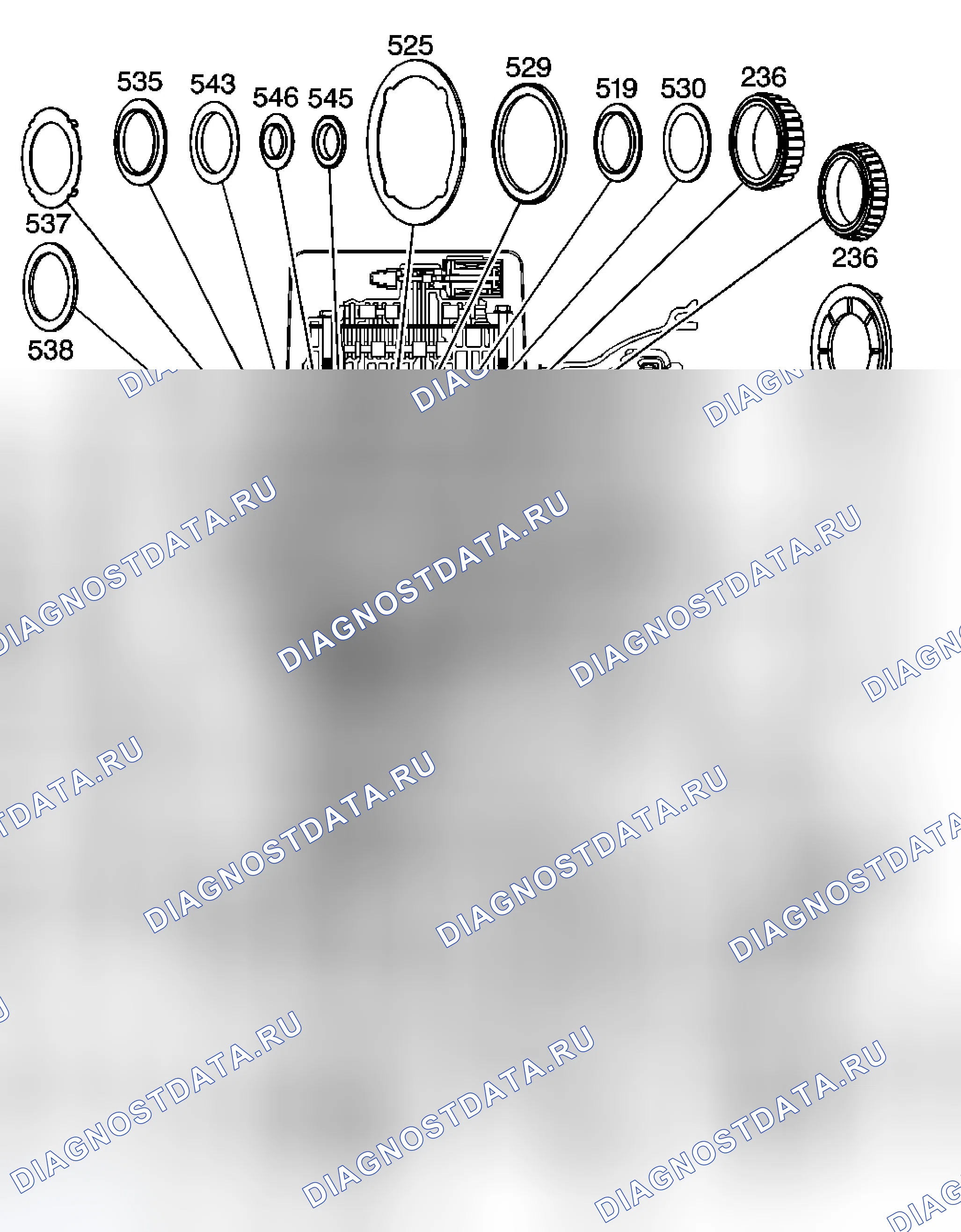 Рис. 34: Расположение компонентов. Chevrolet Equinox I