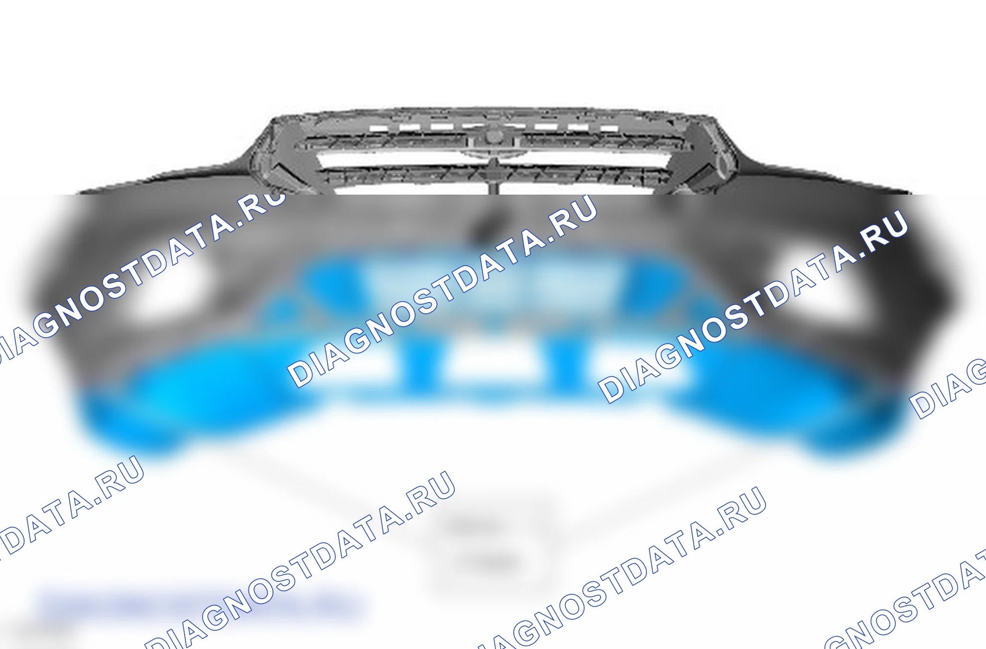 Разборка и сборка кожуха переднего бампера. Ford Kuga II