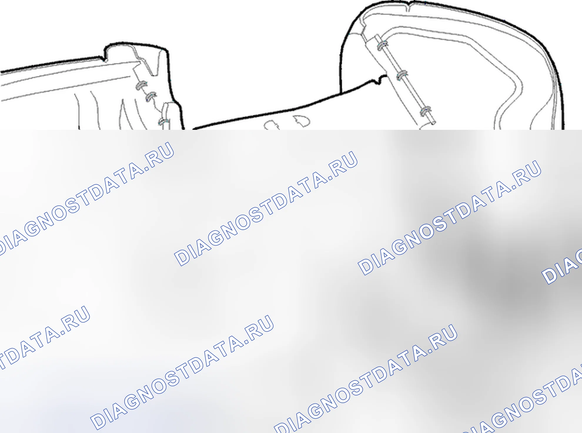 Рис. 92: Замена обивки. Volvo S40 I рестайлинг