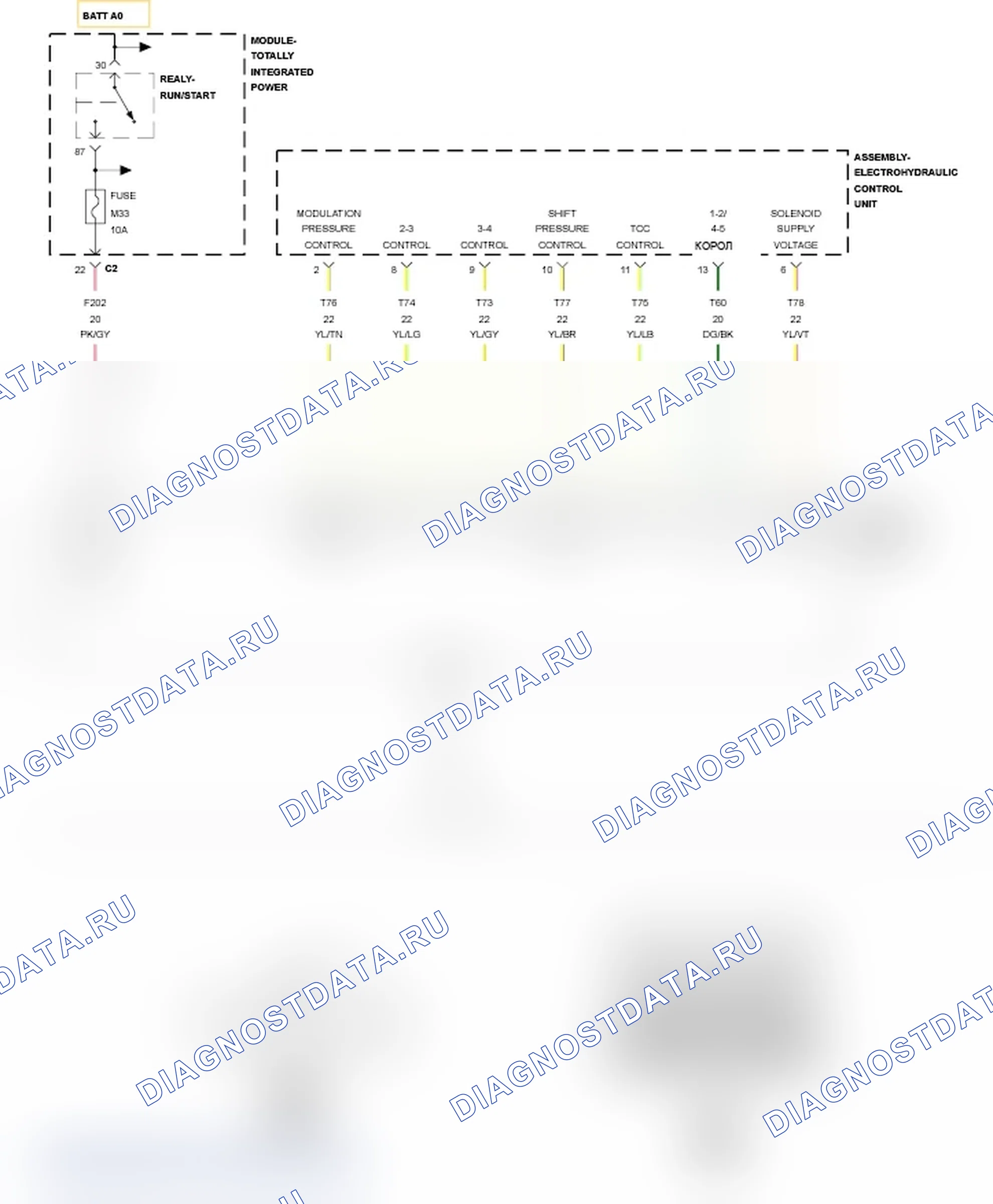 Рис. 341: ЦЕПЬ P0657-SOLENOID НАПРЯЖЕНИЯ ПИТАНИЯ. Jeep Grand Cherokee WK2