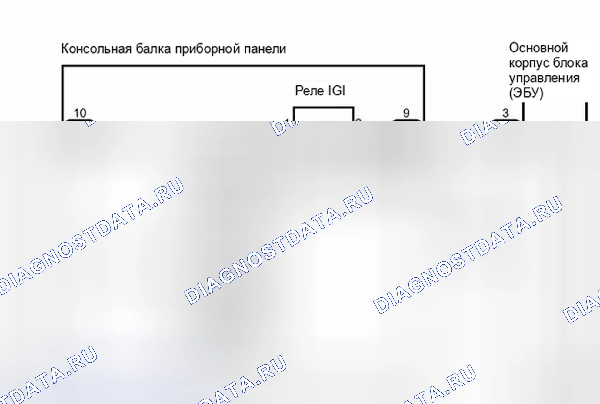 Рис. 282: электросхема. Toyota Camry XV40 рестайлинг