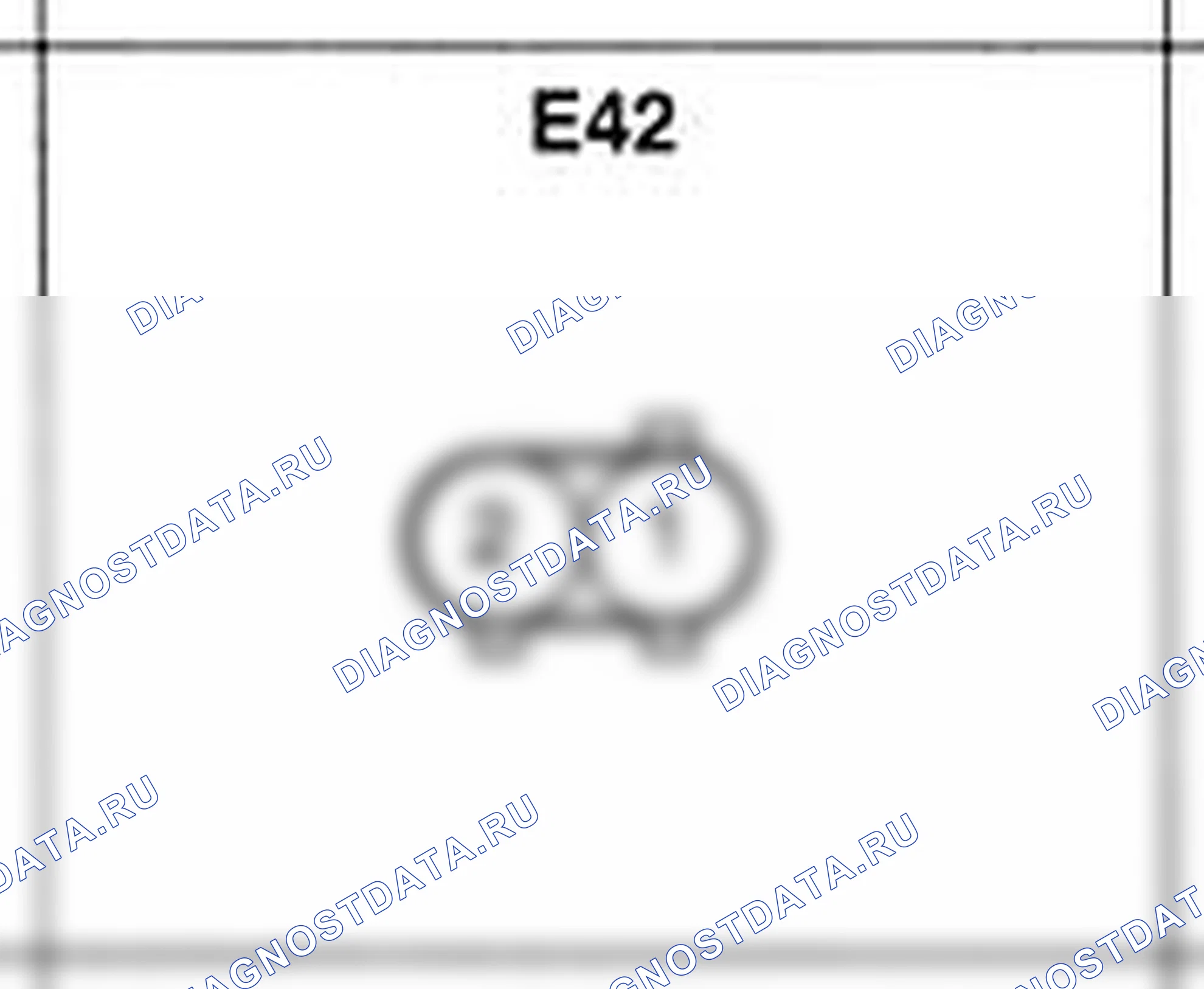 Распиновка разъёма E42 — жгута двигателя. Hyundai H-1 A1