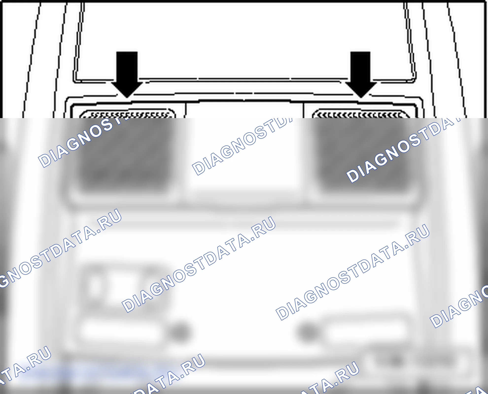 Подсветка и выключатели в обивке потолка. Volkswagen Golf Mk5