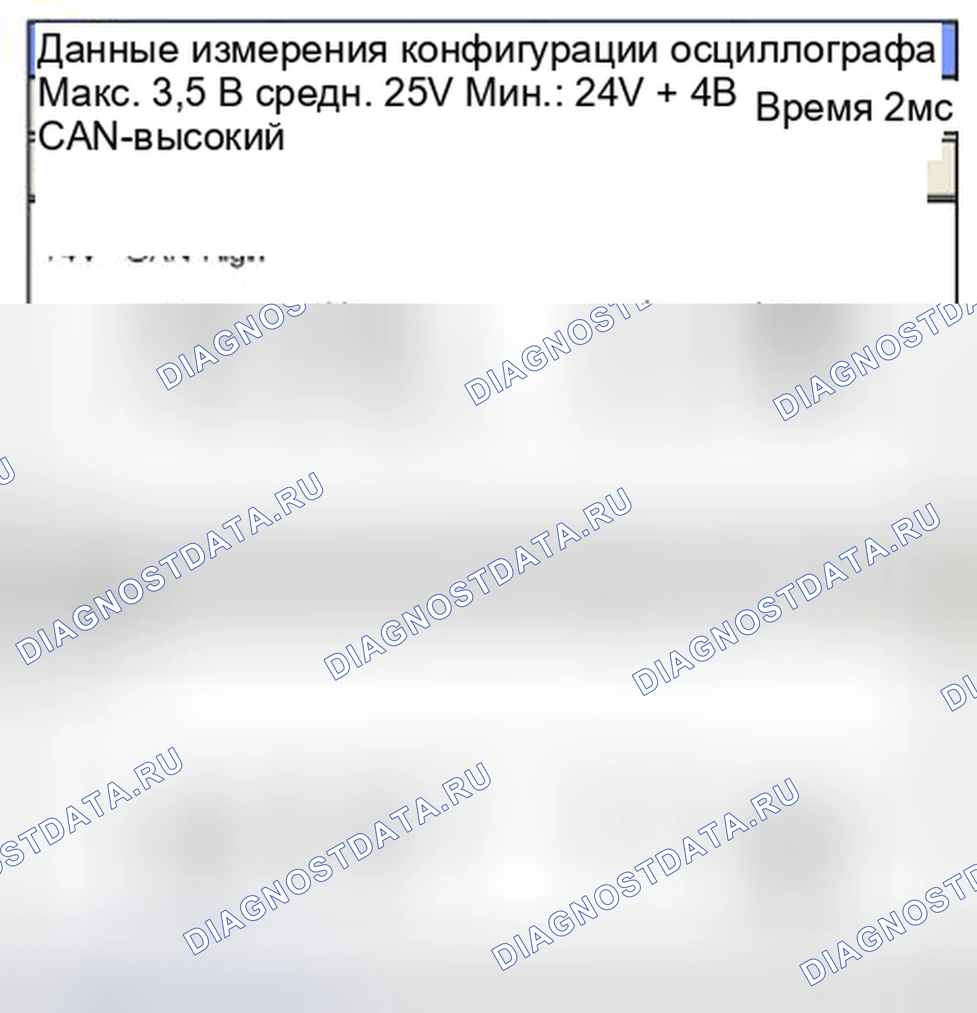 Рис. 294: Форма сигнала и данные. Hyundai Santa Fe III