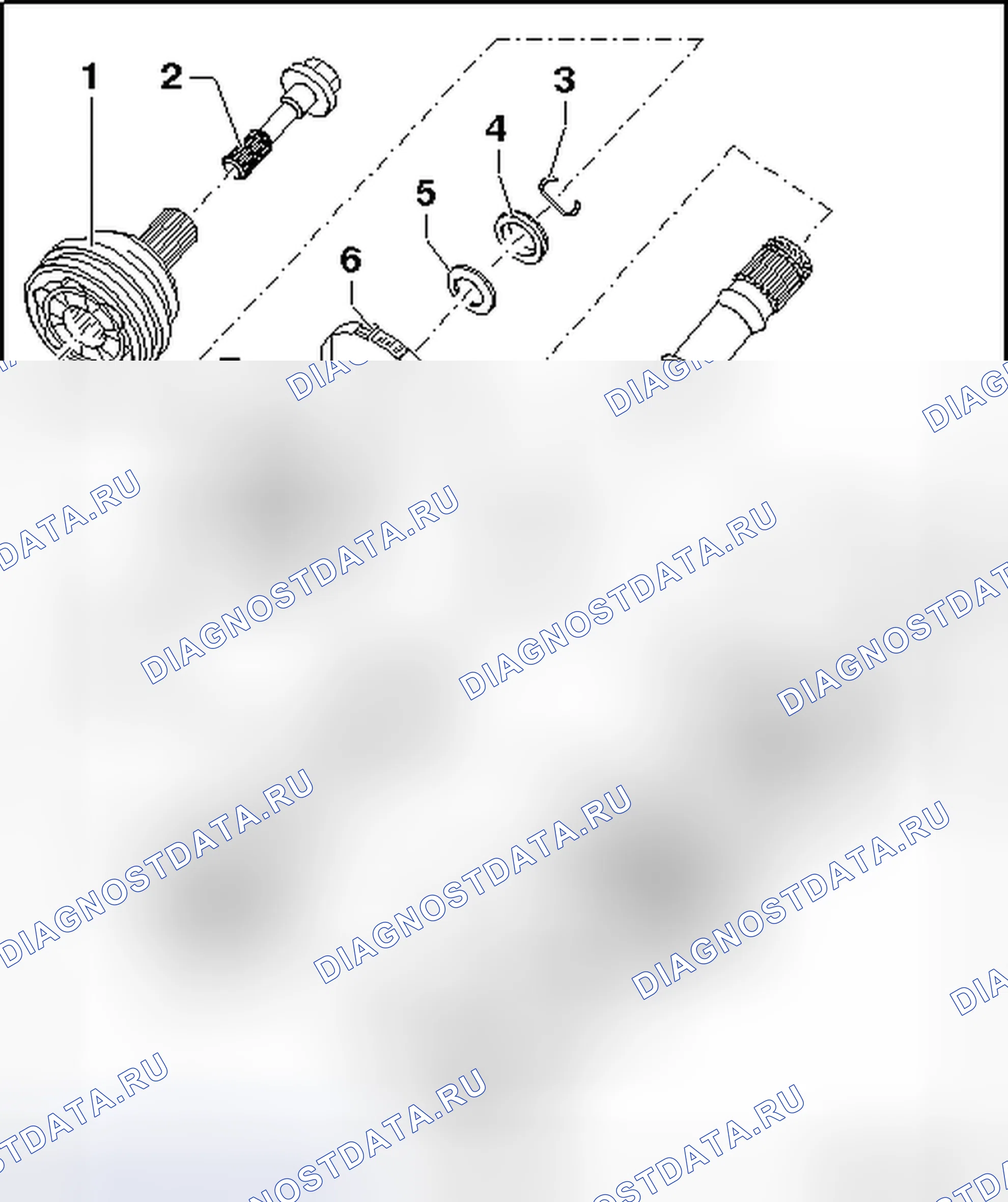 Рис. 13: ВЕДУЩИЙ МОСТ С ШАРНИРОМ Cv VL107 ОБЗОР СБОРКИ. Volkswagen Golf Mk7