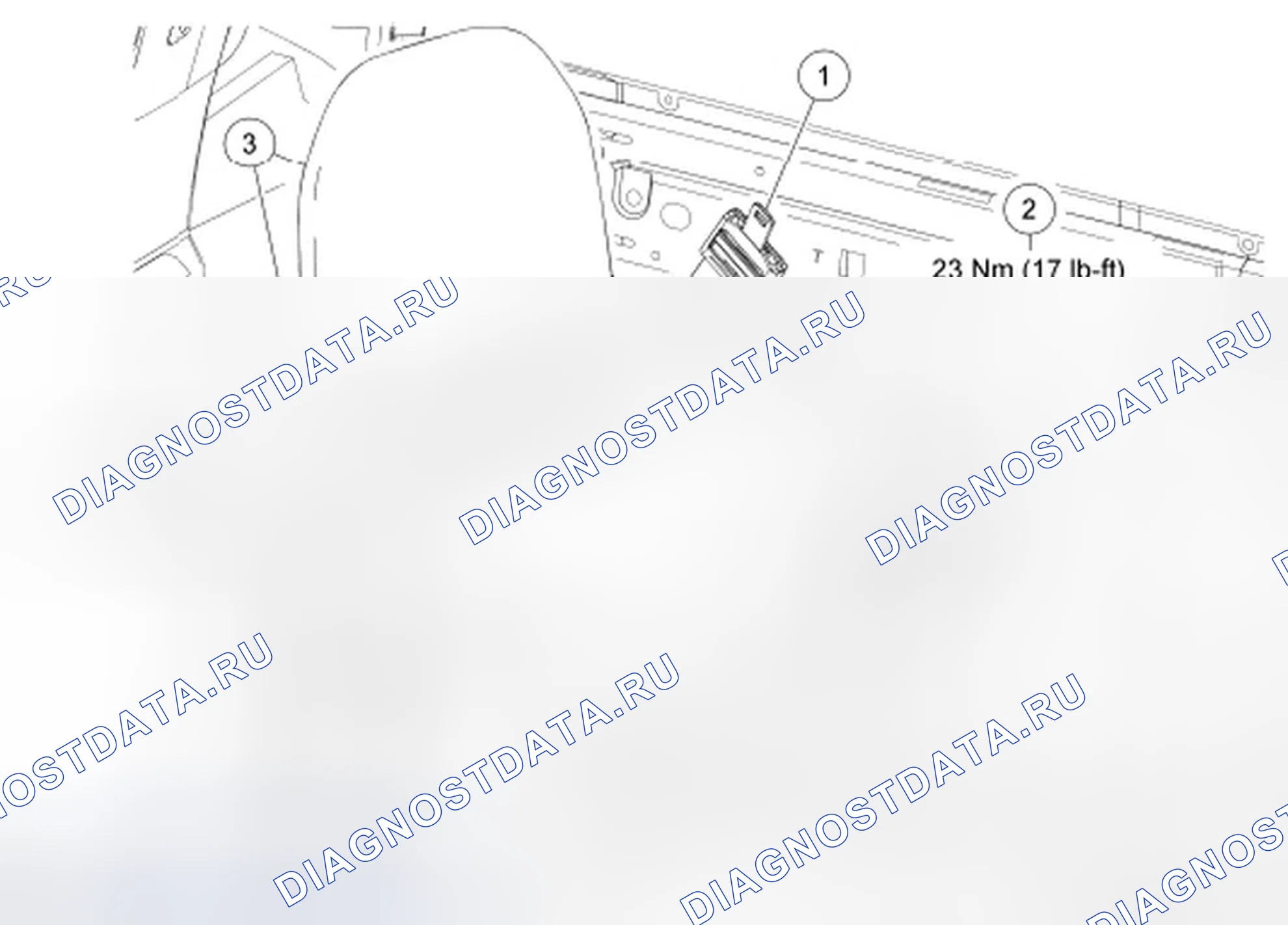 Рис. 30: Сиденье - заднее, 4-дверное, суперкаб. Ford Ranger II рестайлинг