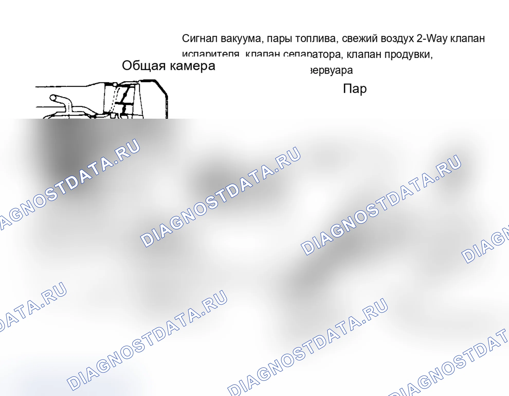 Рис. 1. Система испарения топлива (1.9L и 2,0 л турбо). Isuzu Impulse I